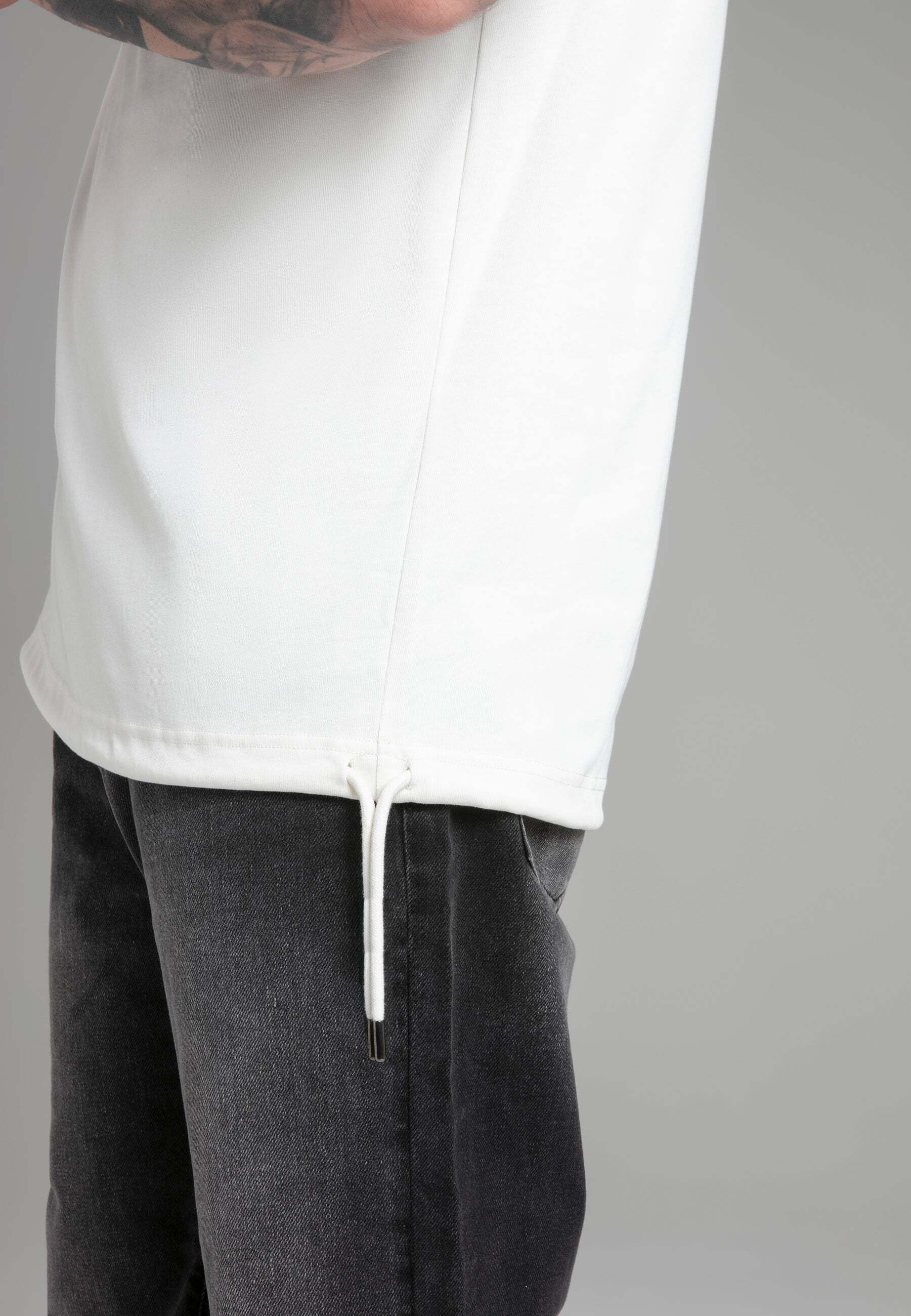 Siksilk T-Shirt »Siksilk T-Shirt Oversized T-Shirt in Ecru«