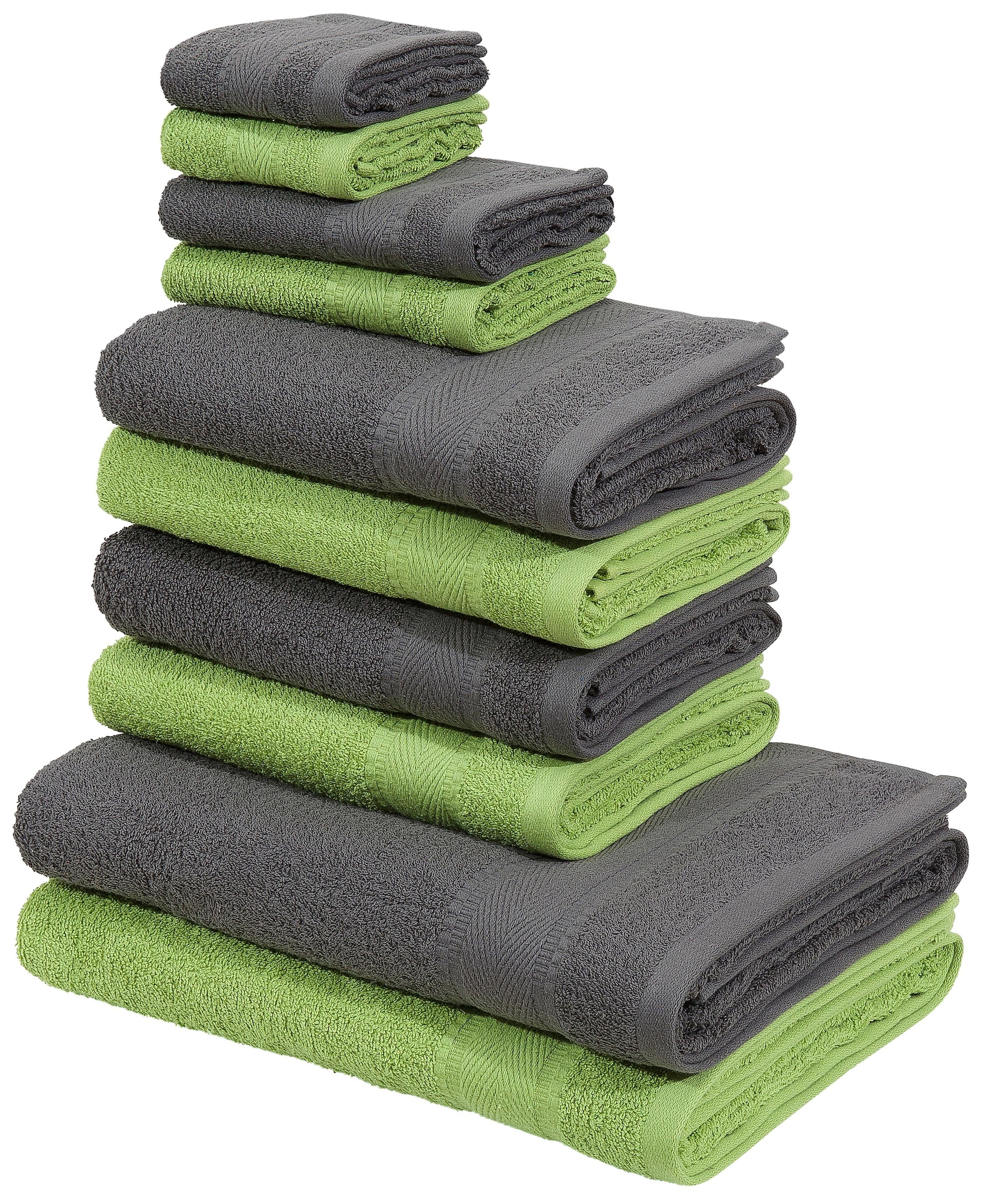my home Handtuch Set »Afri«, Walkfrottee, online tlg., Jelmoli-Versand weich, mit Handtücher Bordüre Set, shoppen aus | Baumwolle, 100% 10