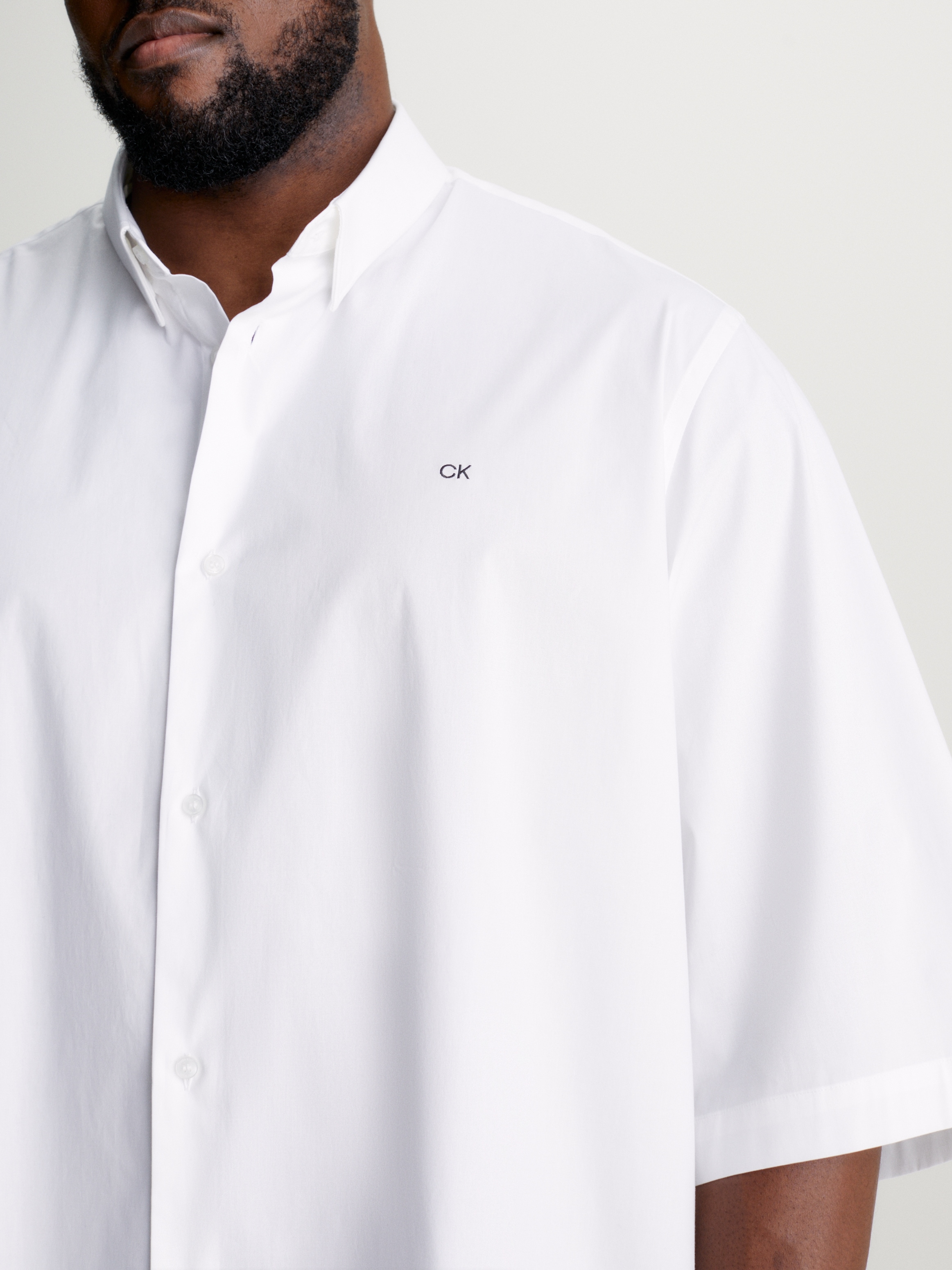 Calvin Klein Big&Tall Kurzarmhemd »BT-STRETCH POPLIN S/S SHIRT«, Grosse Grössen