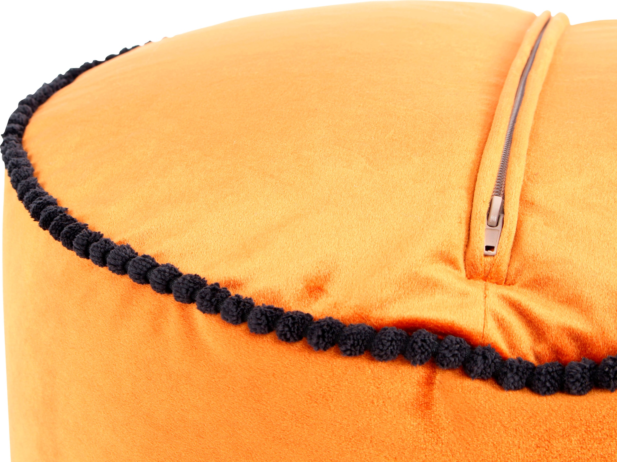 Kayoom Stauraumhocker »Pouf Taj Mahal 125, trendige samtige Oberfläche«, (1 St.), samtweich, farbig, modern, orientalisches Design