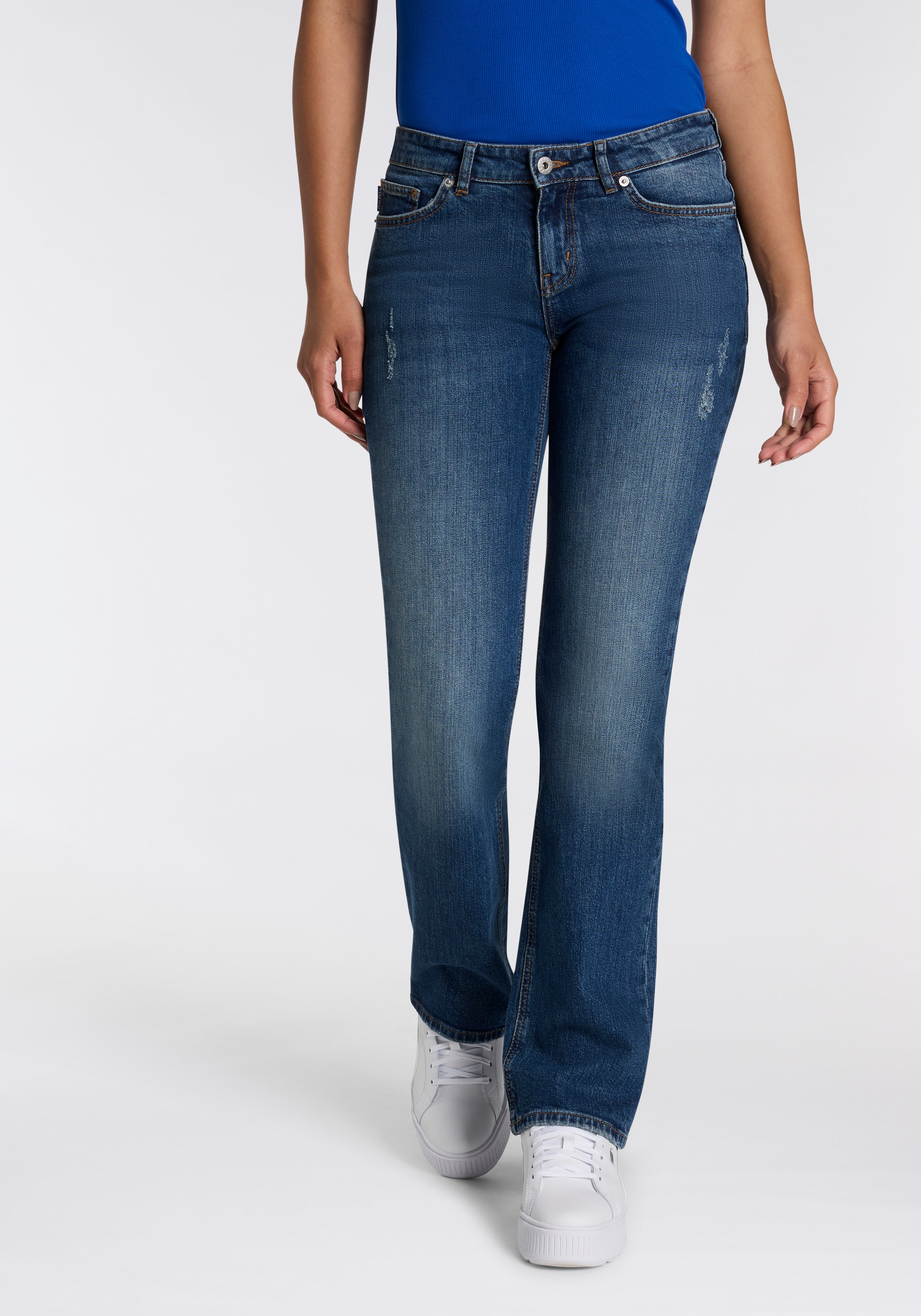 HUGO Blue Bootcut-Jeans »Gamera« Low Rise