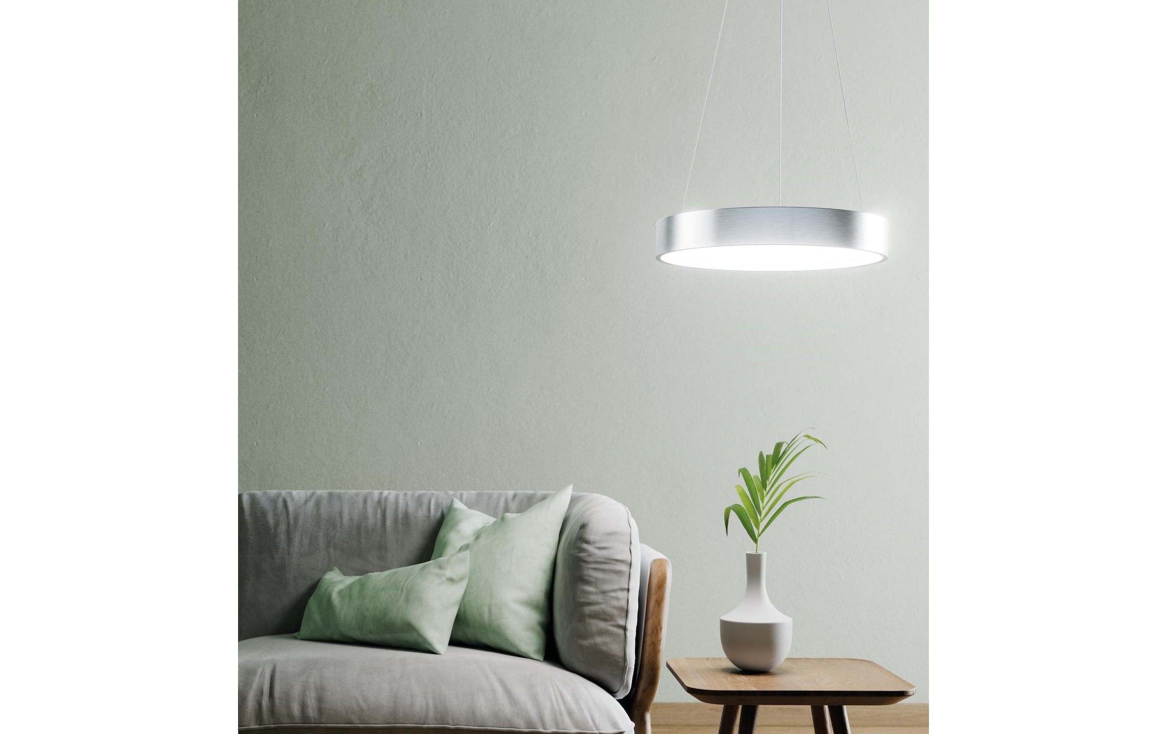 LED Pendelleuchte »Sun@Home Circular, 18.5W, 2200-5000K, Silber«, 1 flammig