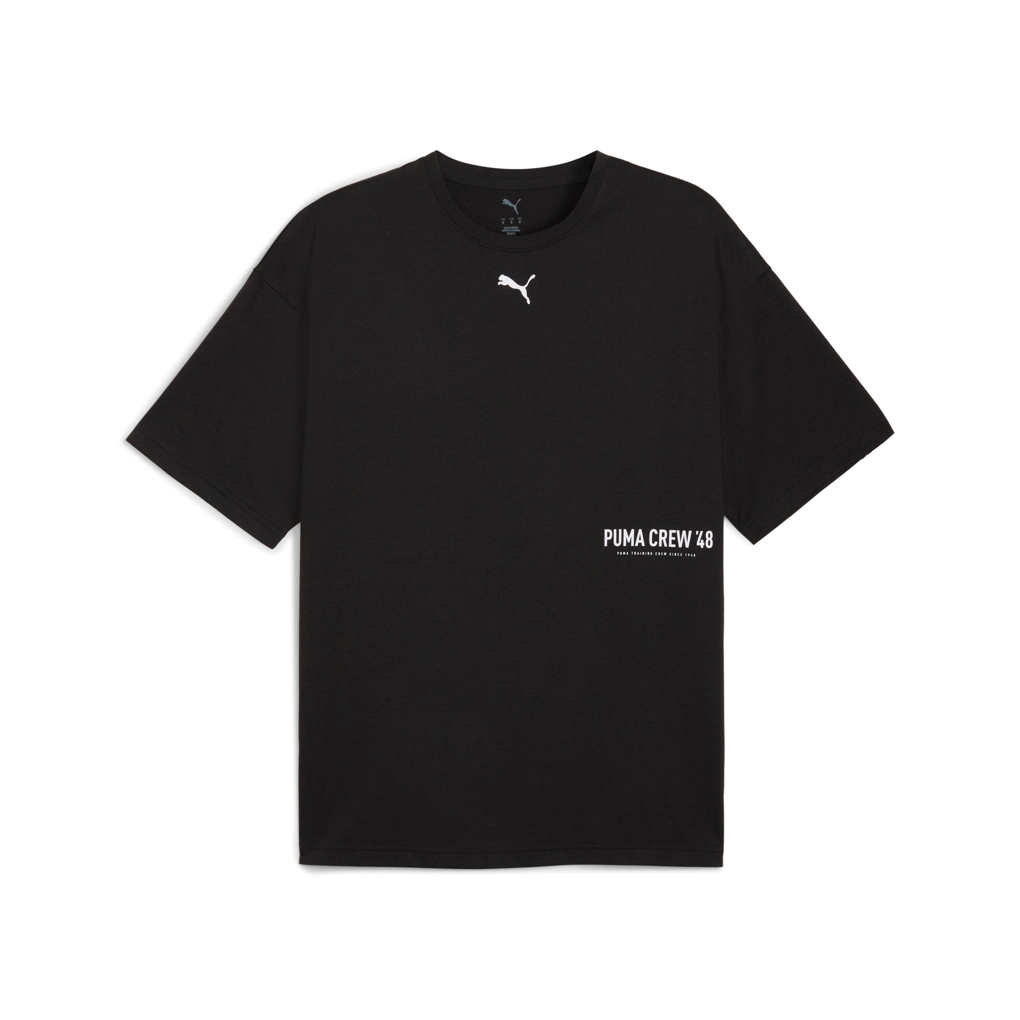 PUMA Trainingsshirt »M GRAPHIC OVERSIZE TEE« Kurzarm-Design, sportlicher Stil, atmungsaktiv, schnell trocknend