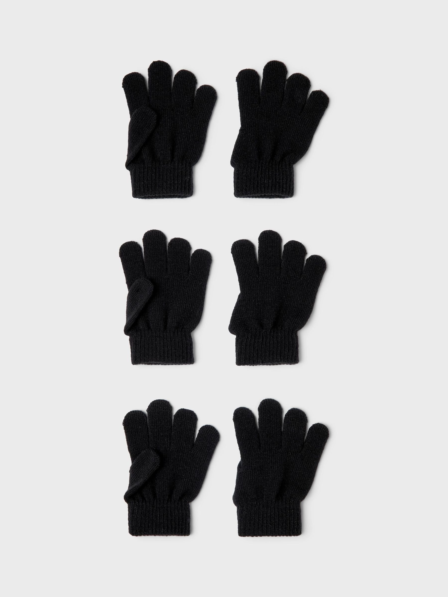 Name It Strickhandschuhe »NKNMAGIC GLOVES 3P NOOS« Packung, 3 Stk.