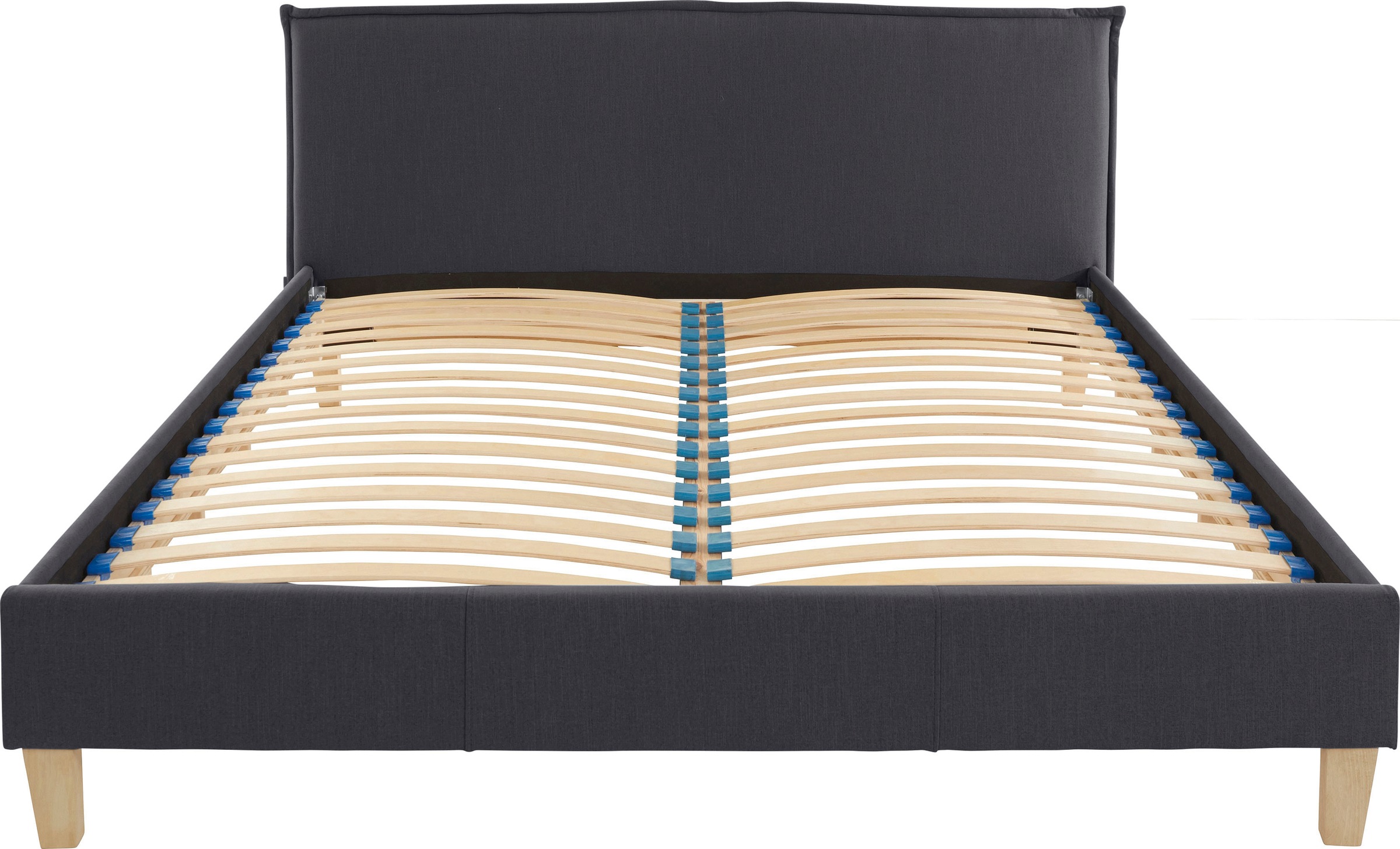 GOODproduct Polsterbett »Heddi«, in 5 Breiten: von 90cm-200cm, Biese am Kopfteil, Strukturstoff