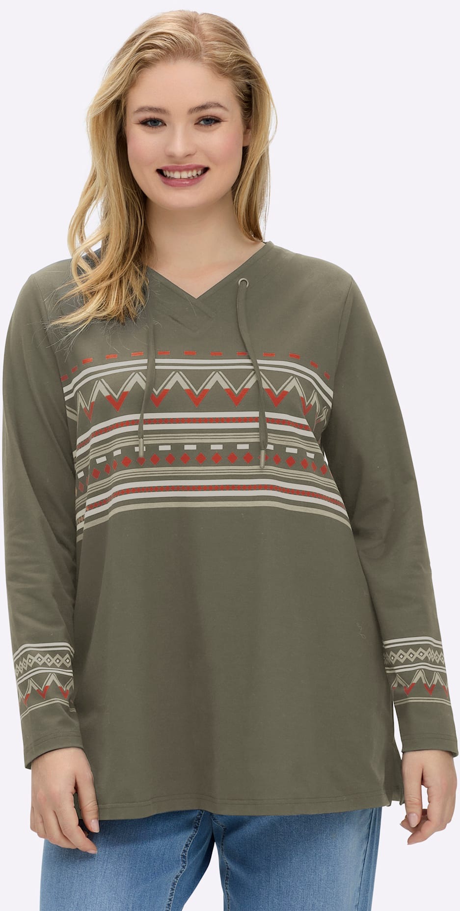 Sheego Langarmshirt »Shirt« 1 Stk.