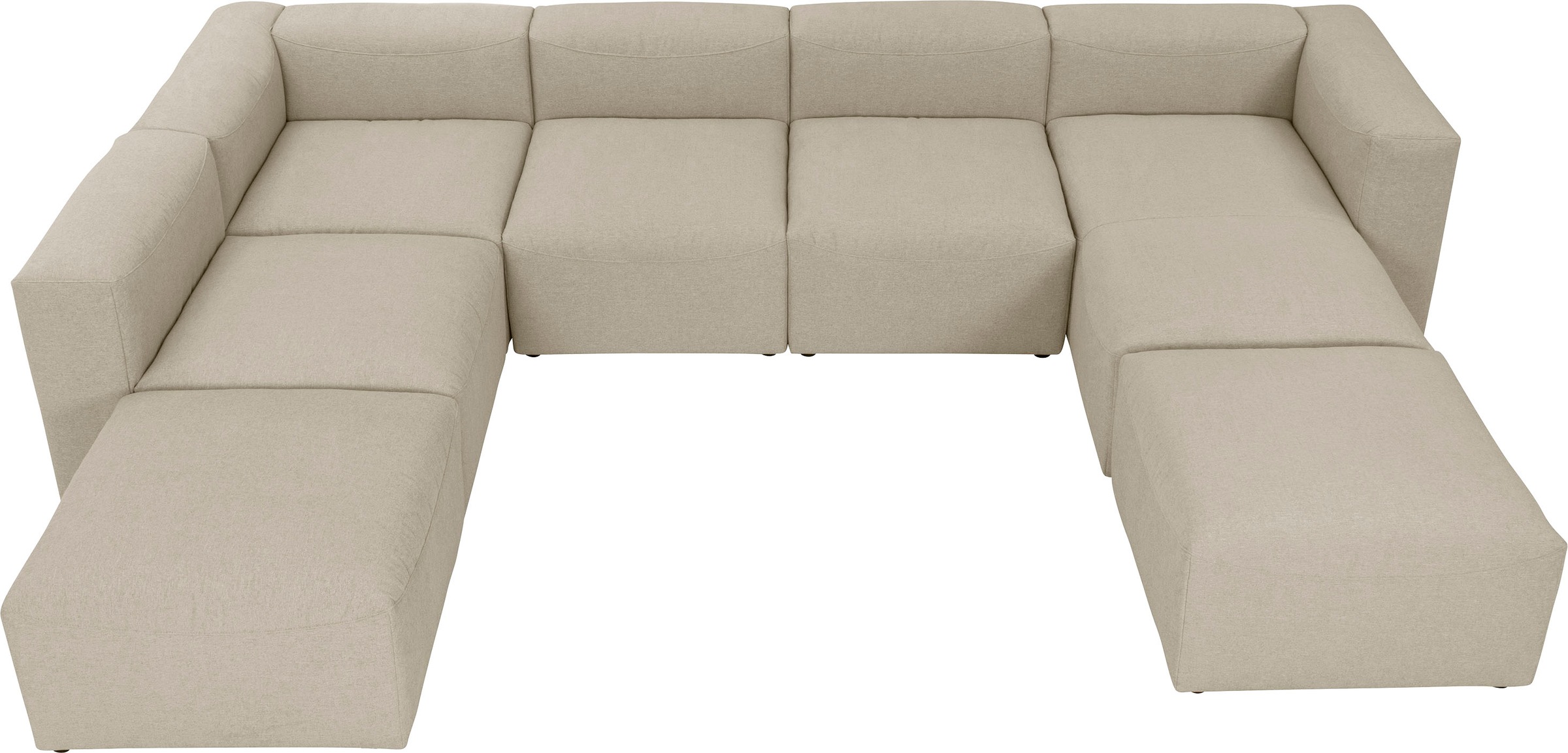 Max Winzer® Wohnlandschaft »Lena«, (Spar-Set, 7 St.), Sofa-Set 01 aus 7 Sitz-Elementen, individuell kombinierbar