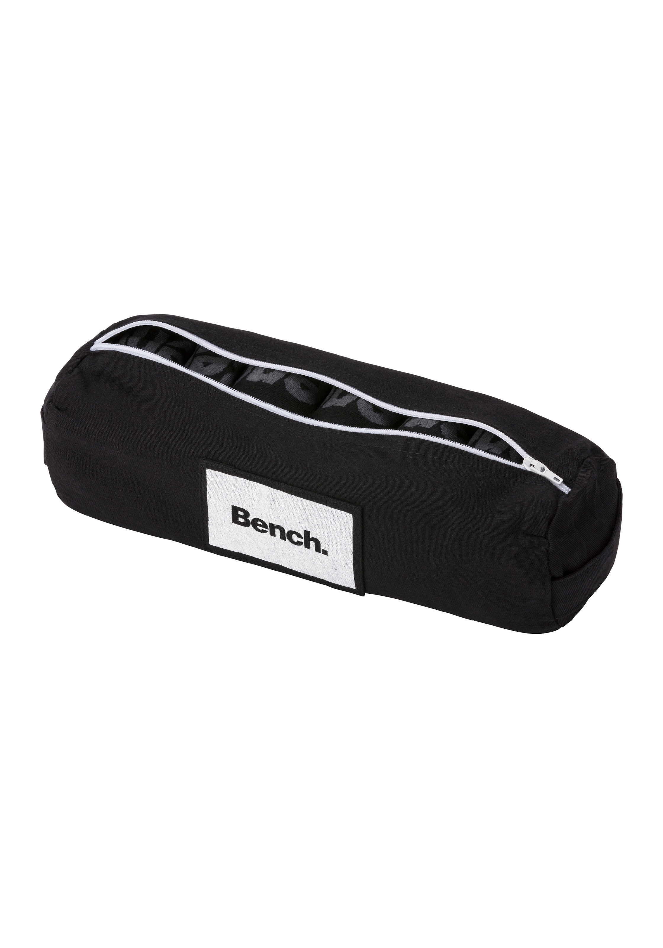 Bench. Kurzsocken, (Federtasche, 7 Paar), in ansprechendem Mäppchen mit Reissverschluss