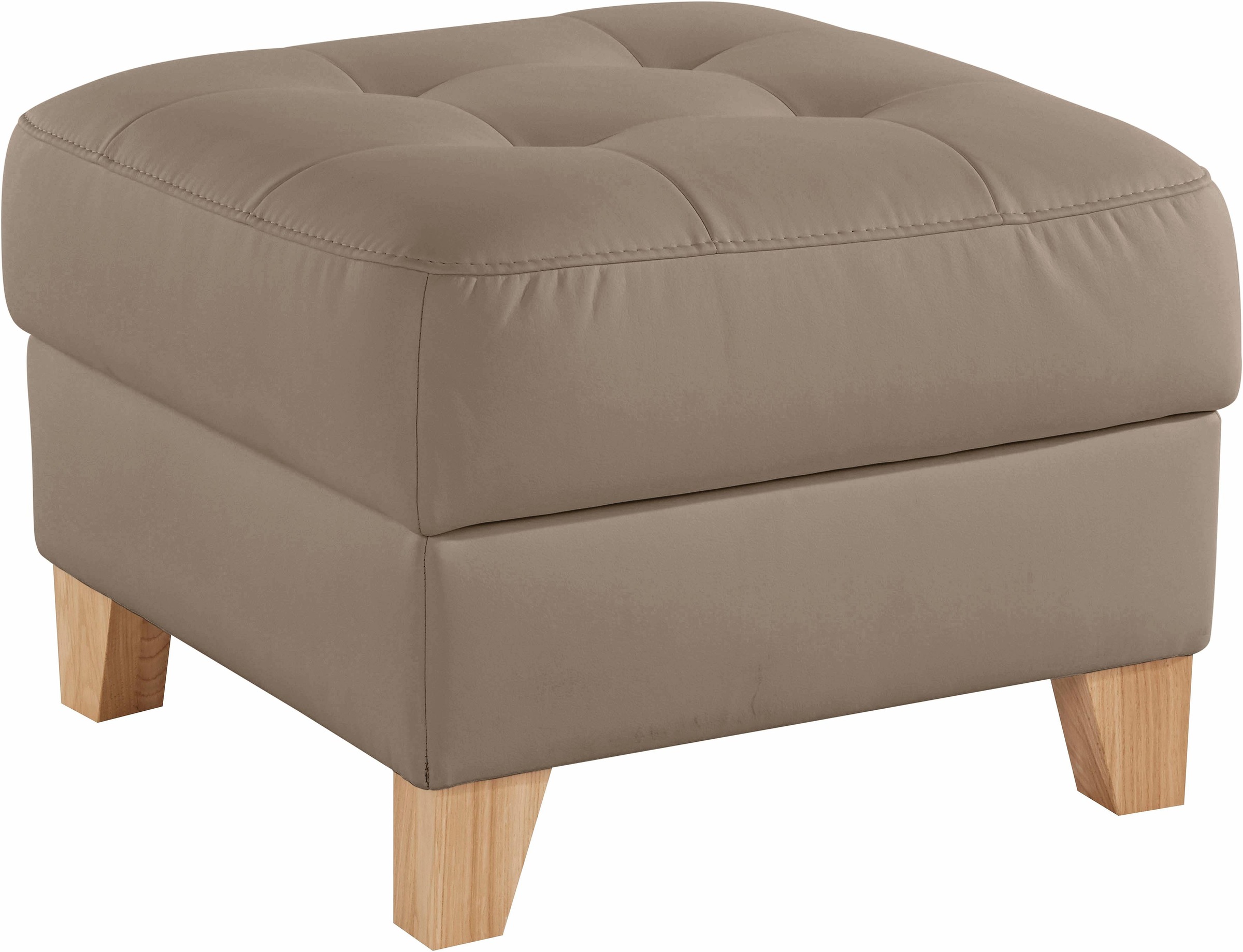 exxpo - sofa fashion Hocker »Elio bequemer Sitzkomfort und aufwendiger Detailverarbeitung«, mit Staufach unter der Sitzfläche