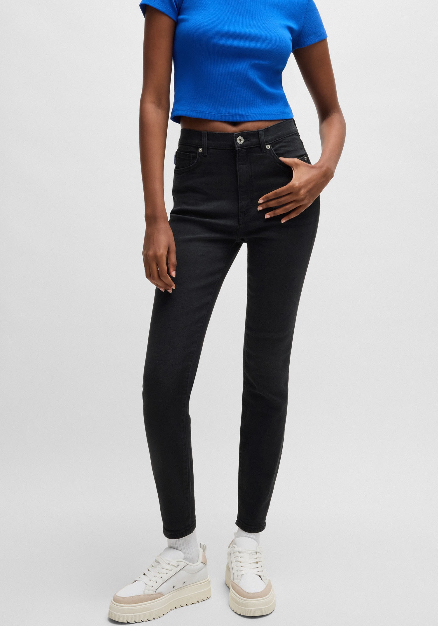 HUGO Blue Skinny-fit-Jeans »Malu« Skinny Fit mit mittlerer Leibhöhe