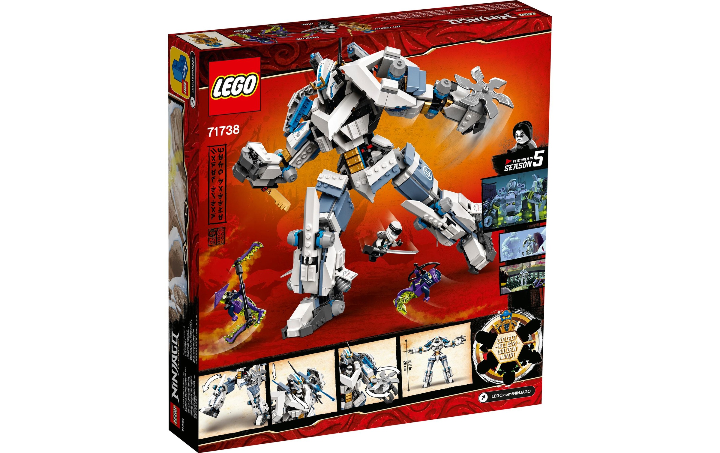 LEGO® Konstruktionsspielsteine »Zanes Titan-Mech 7173«