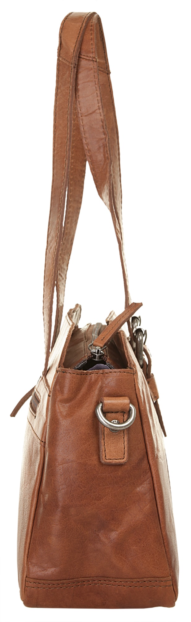 Spikes & Sparrow Schultertasche, echt Leder