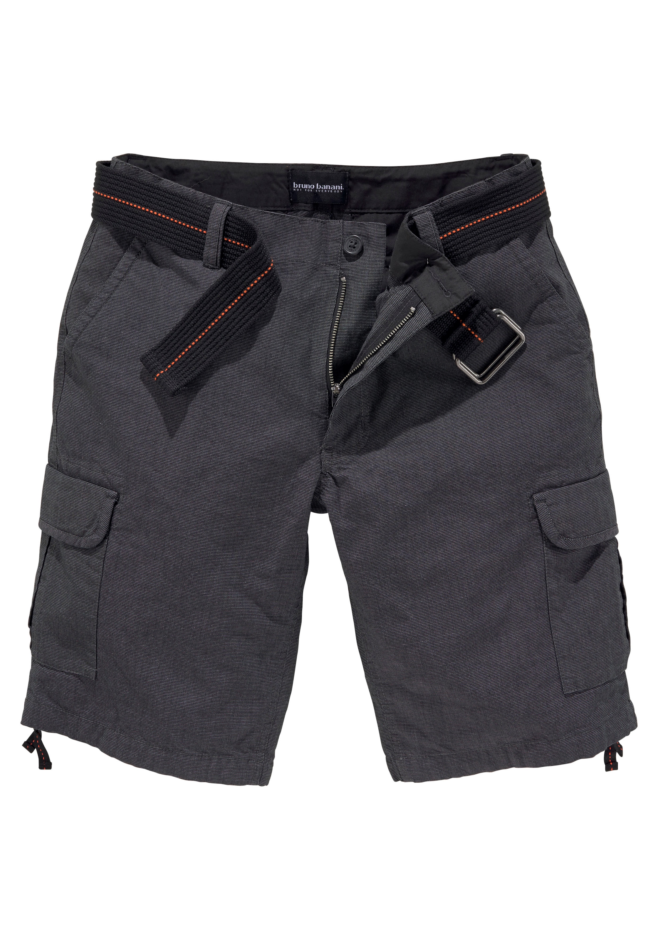 Bruno Banani Cargoshorts, (Set, 2 tlg., mit abnehmbarem Gürtel), mit modischer Struktur