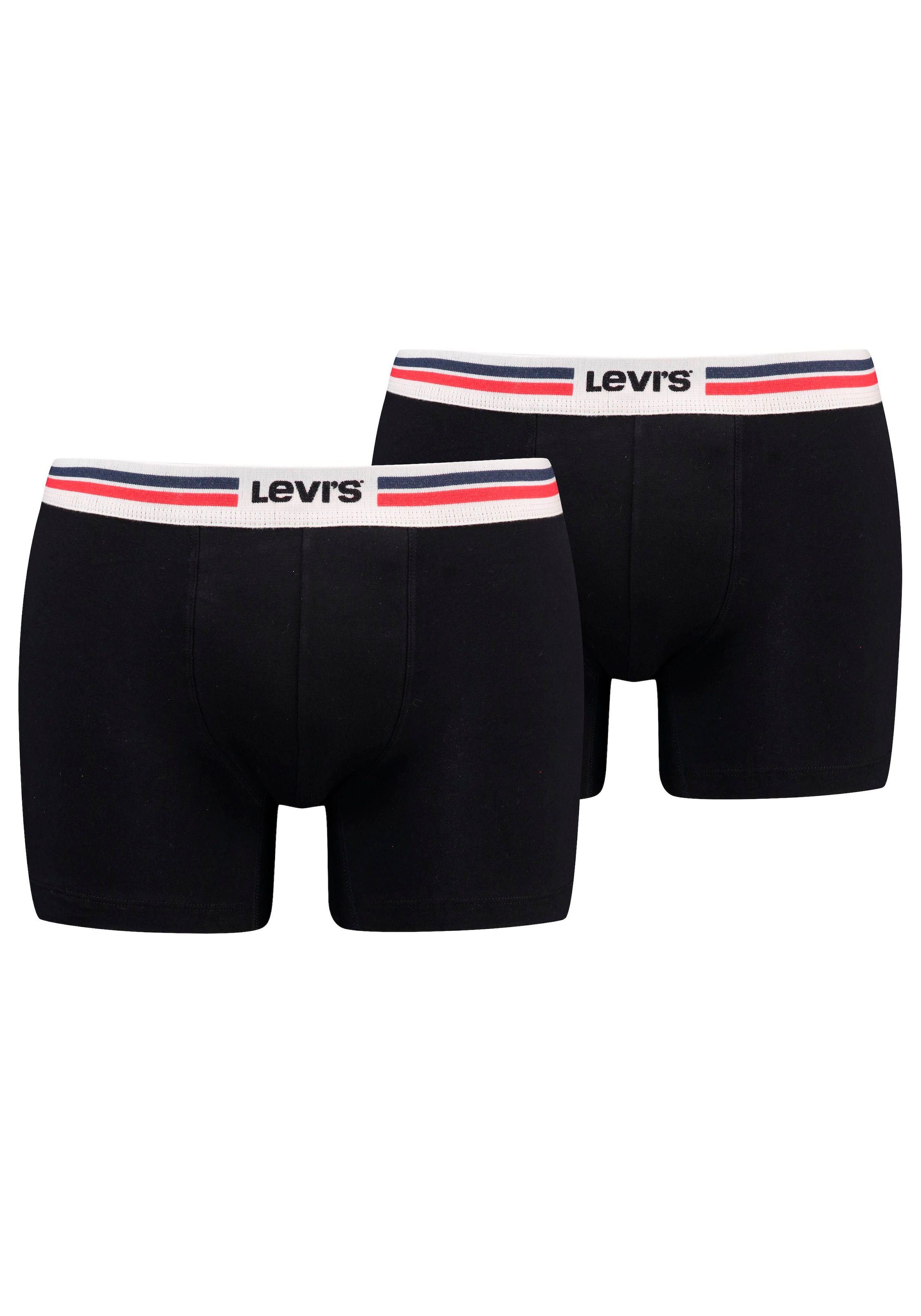 Levi's® Boxershorts »LEVIS MEN PL SPW LOGO BOXER BRIEF ORG 2P« 2er Pack, mit breitem Logobund