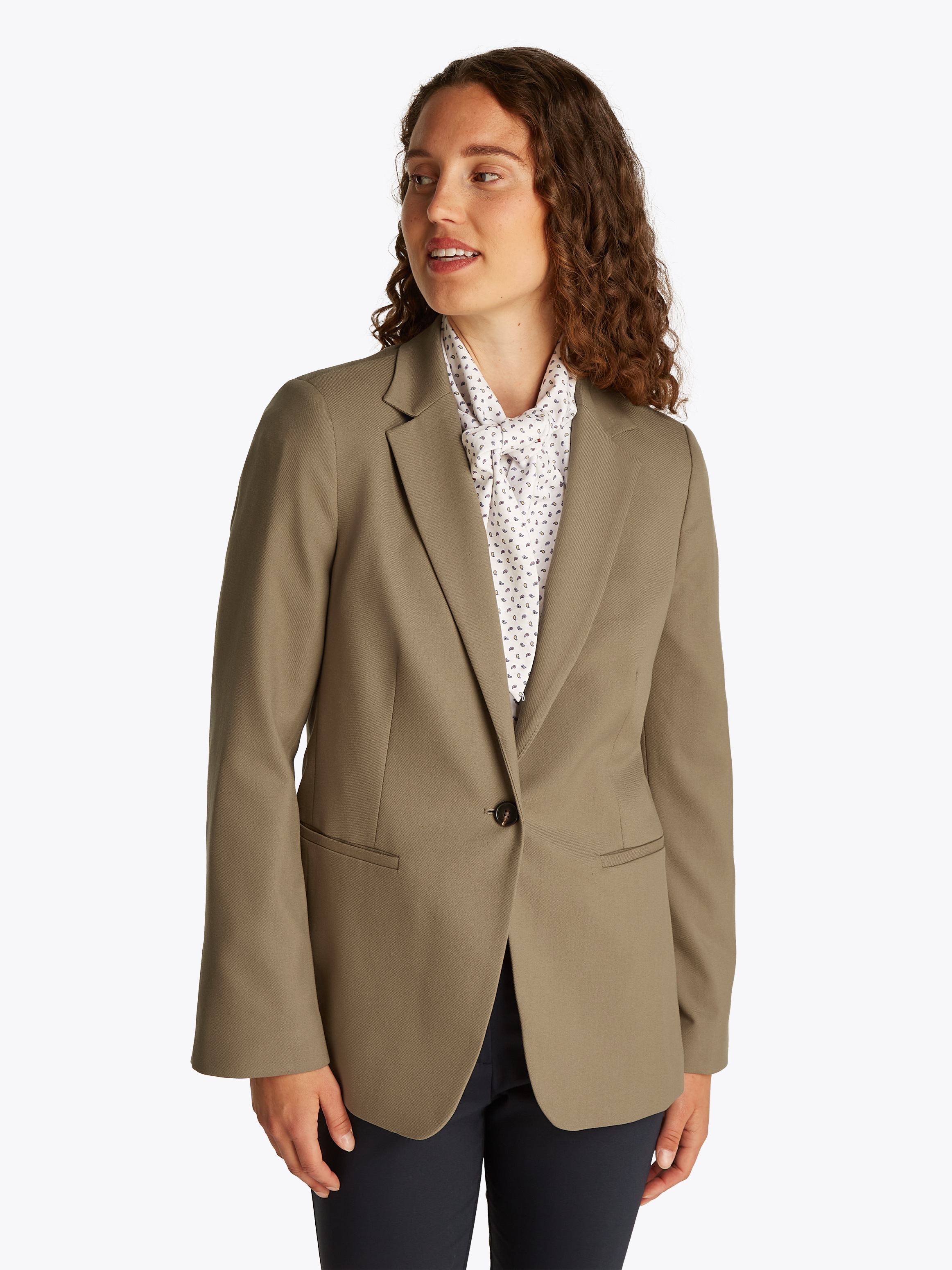 Tommy Hilfiger Longblazer »SMD CORE REGULAR SB BLAZER« mit Logostickerei