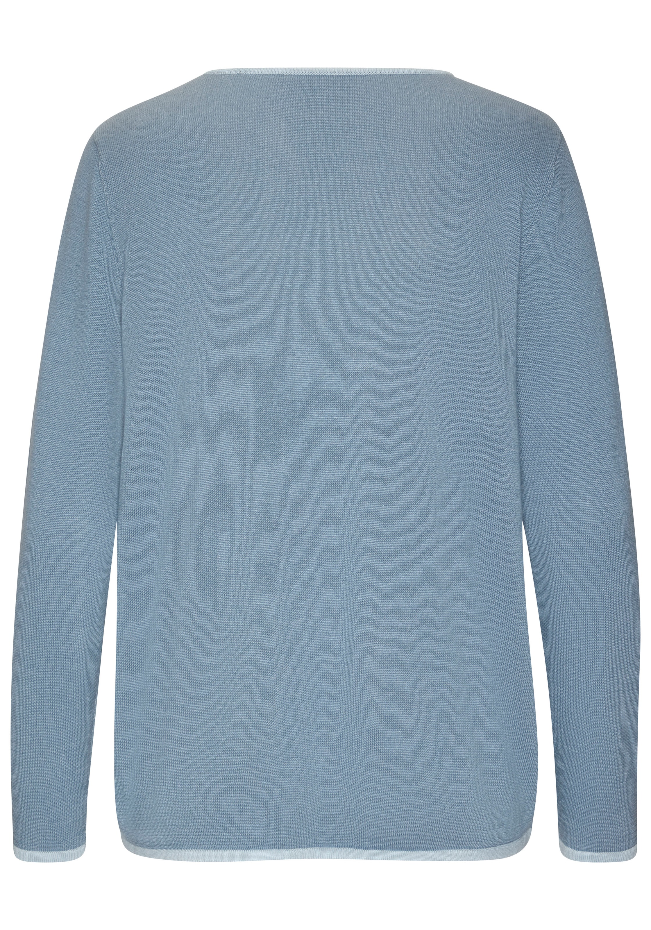 Vivance V-Ausschnitt-Pullover, mit Kontrastkanten, casual