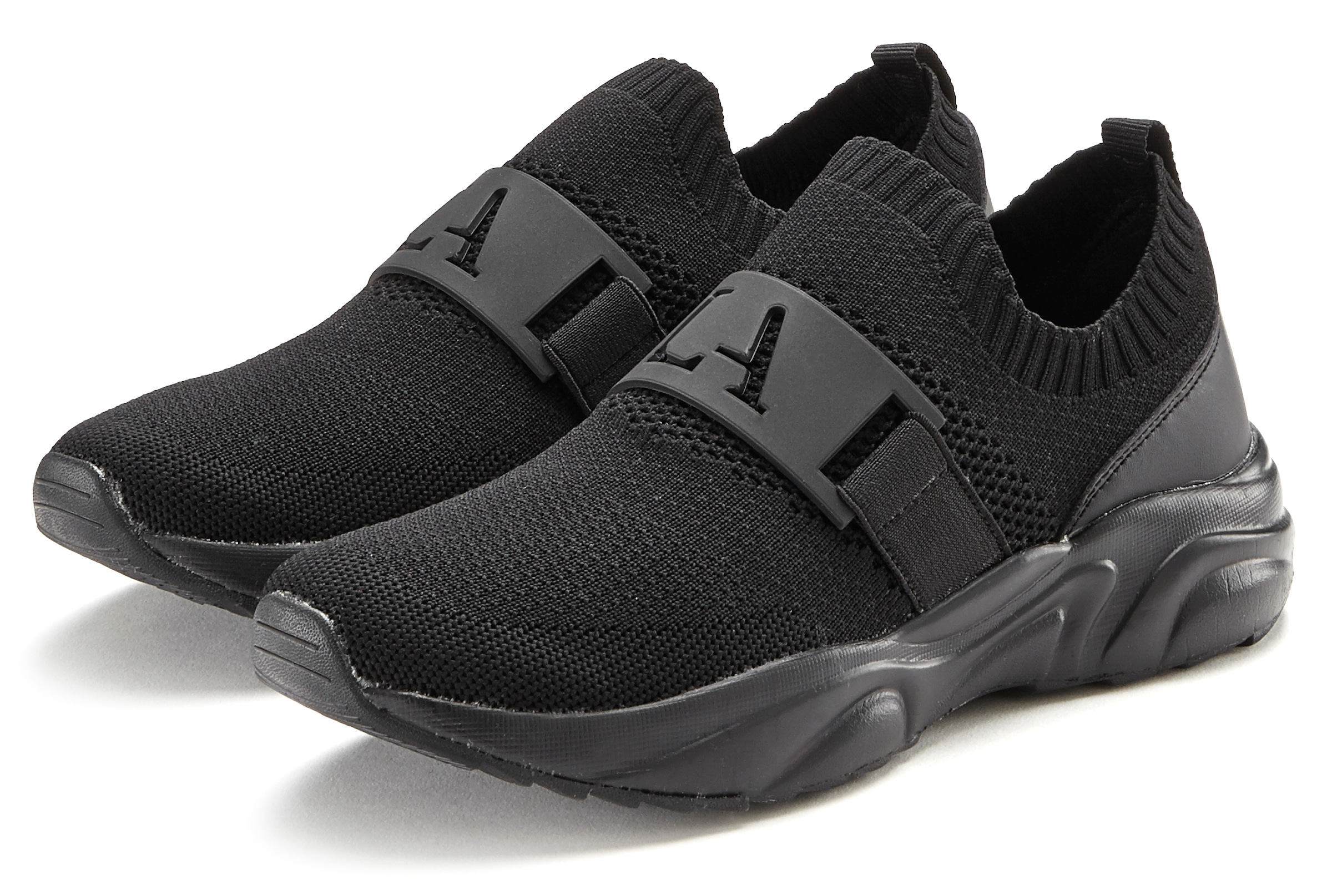 LASCANA ACTIVE Sneaker, Halbschuh, Freizeitschuh, Slipper, Chunky Sohle VEGAN