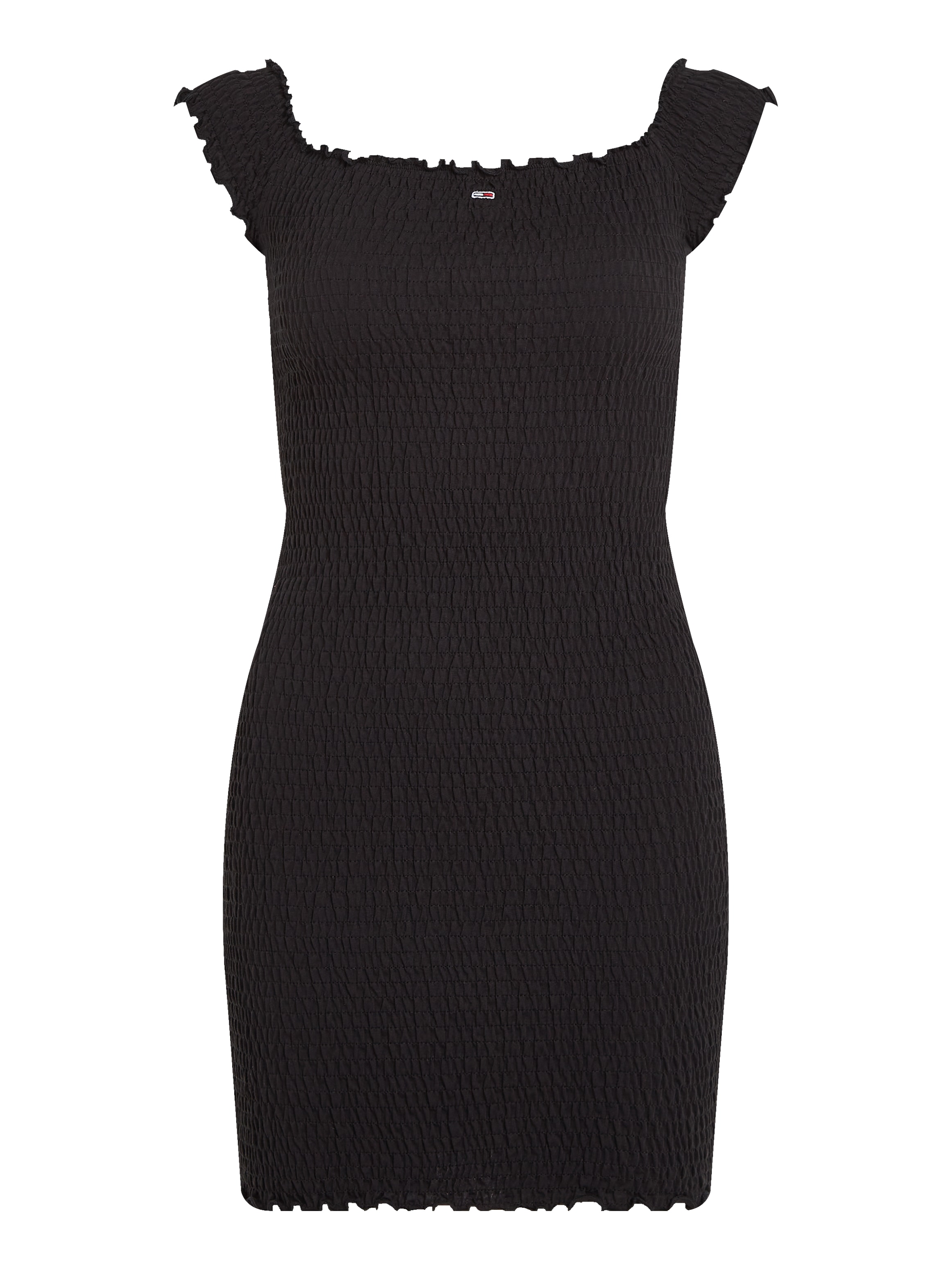 Tommy Jeans Jerseykleid »TJW SMOCK BODYCON DRESS«, in Smok-Optik