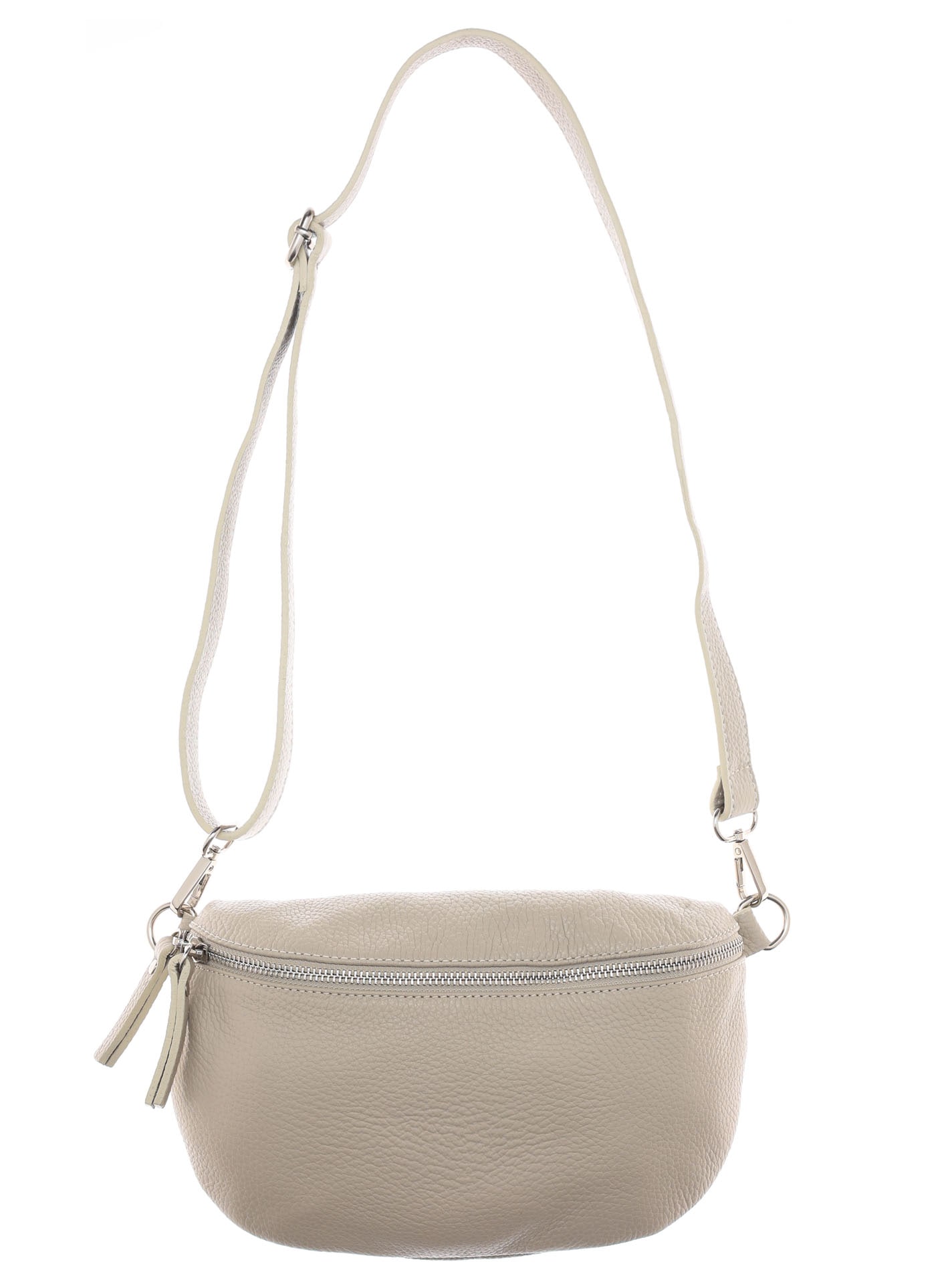 Zwillingsherz Umhängetasche »XXL Crossbody Bag Leder«, Grosse Umhängetasche mit Reissverschluss