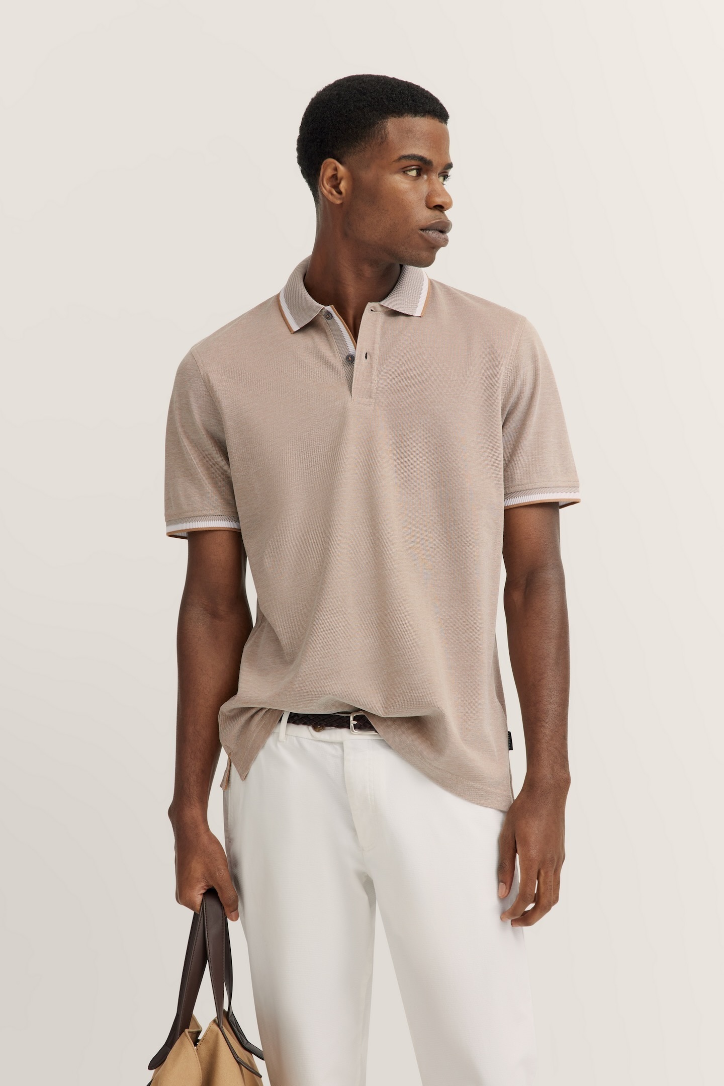 bugatti Poloshirt aus Baumwolle