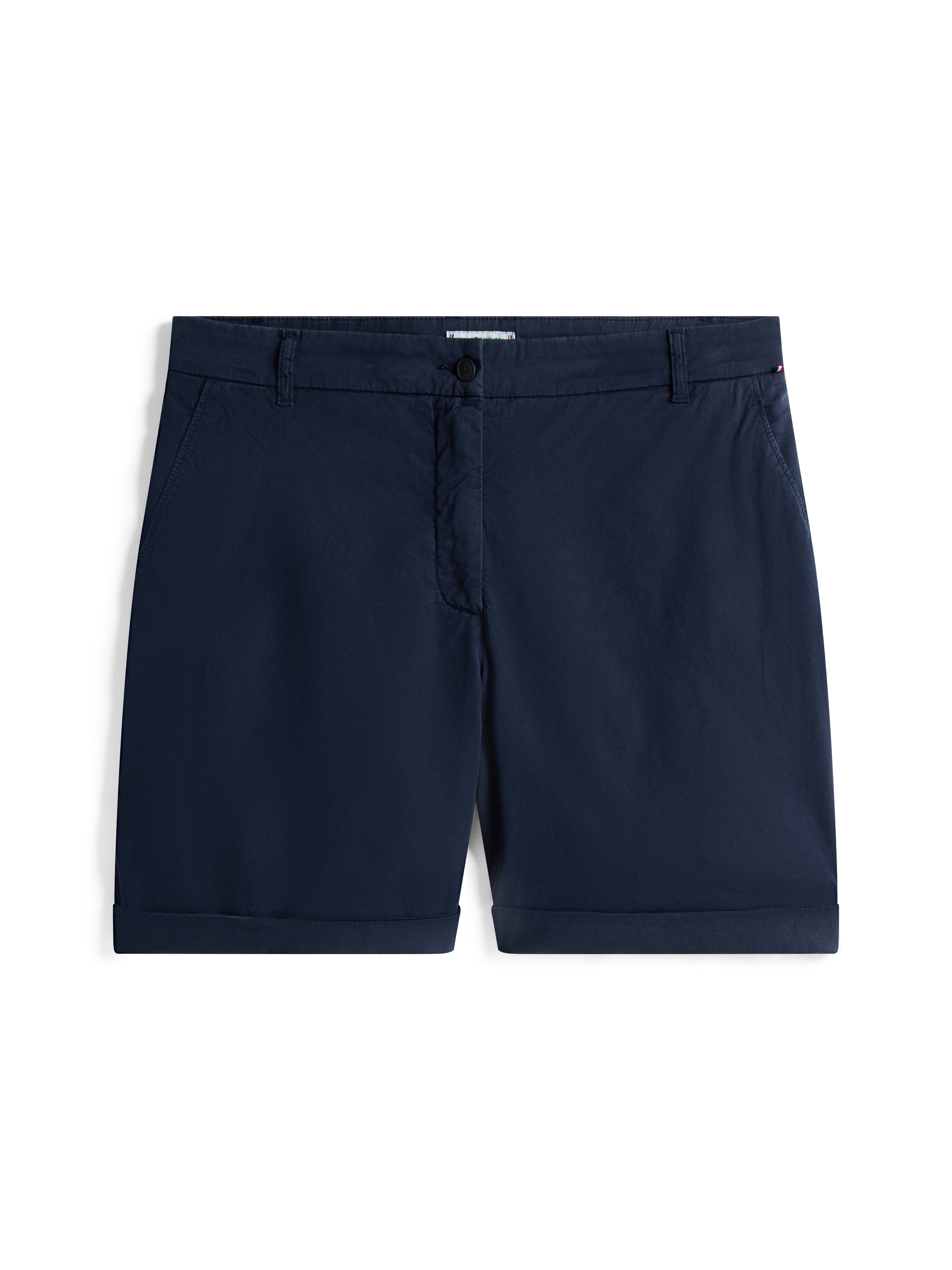 Tommy Hilfiger Curve Shorts »CRV CO BLEND GMD CHINO SHORT«, in Grossen Grössen, Chino Qualität, Logostickerei