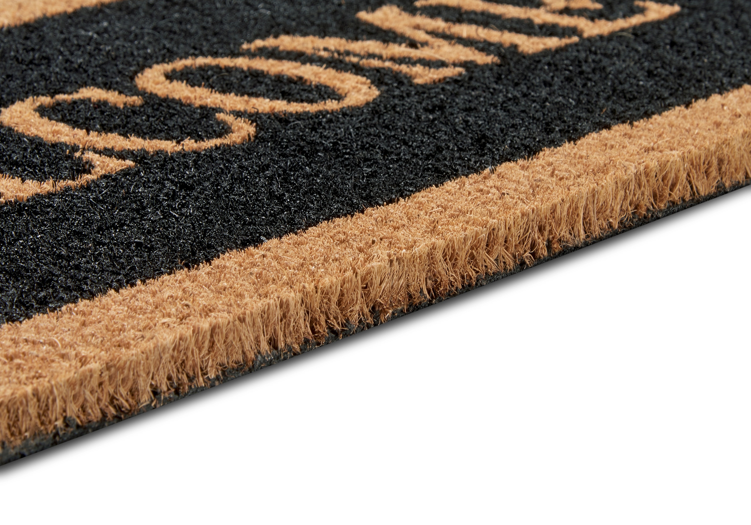 HANSE Home Fussmatte »Mix Mats Kokos Welcome Border, Türmatte«, rechteckig, 15 mm Höhe, Kokos, Schmutzfangmatte, Outdoor, Rutschfest, Innen, Kokosmatte, Flur