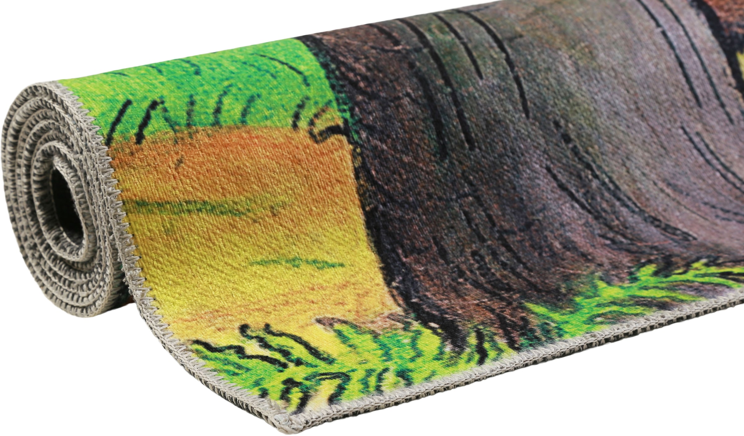 DER GRÜFFELO Kinderteppich »Wanderlo GR-0171«, rechteckig, 6 mm Höhe, aktueller Grüffelo Teppich, Kurzflor mit hohem Baumwollanteil