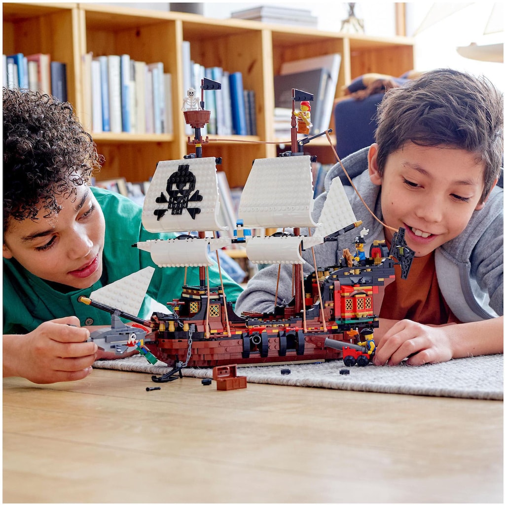 LEGO® Konstruktionsspielsteine »Piratenschiff (31109), LEGO® Creator 3in1«, (1264 St.)