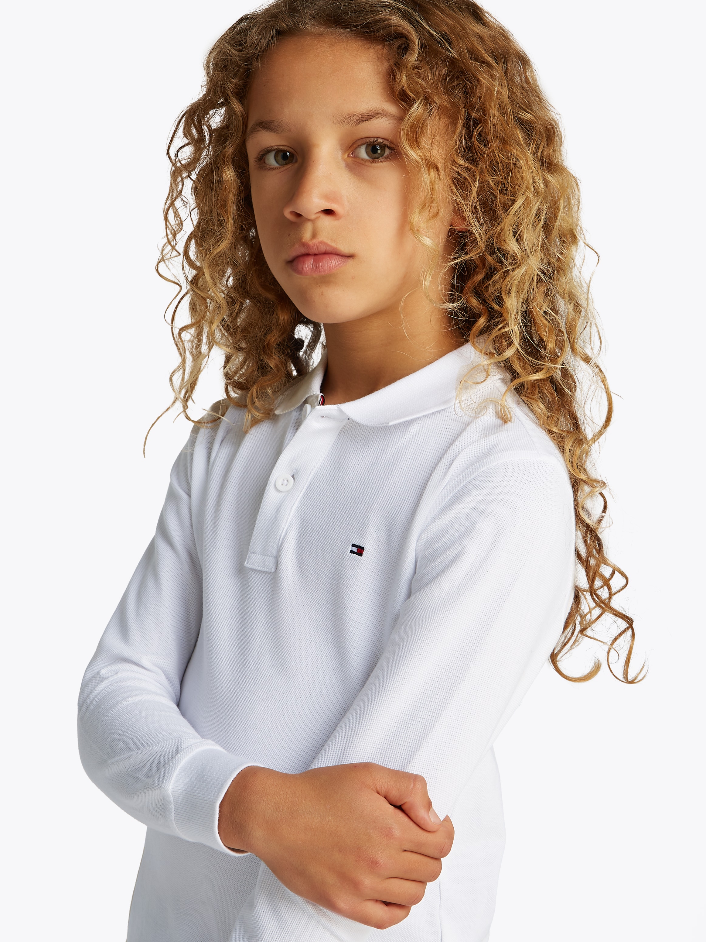 TOMMY HILFIGER Poloshirt »REG POLO LS«, mit Logostickerei