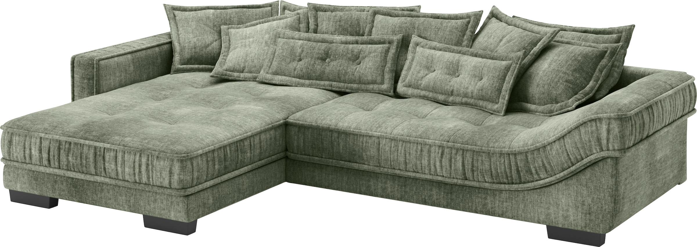 Mr. Couch Ecksofa »Diwan II, L-Form«, Wahlweise mit Kaltschaumpolsterung bis 140 kg belastbar