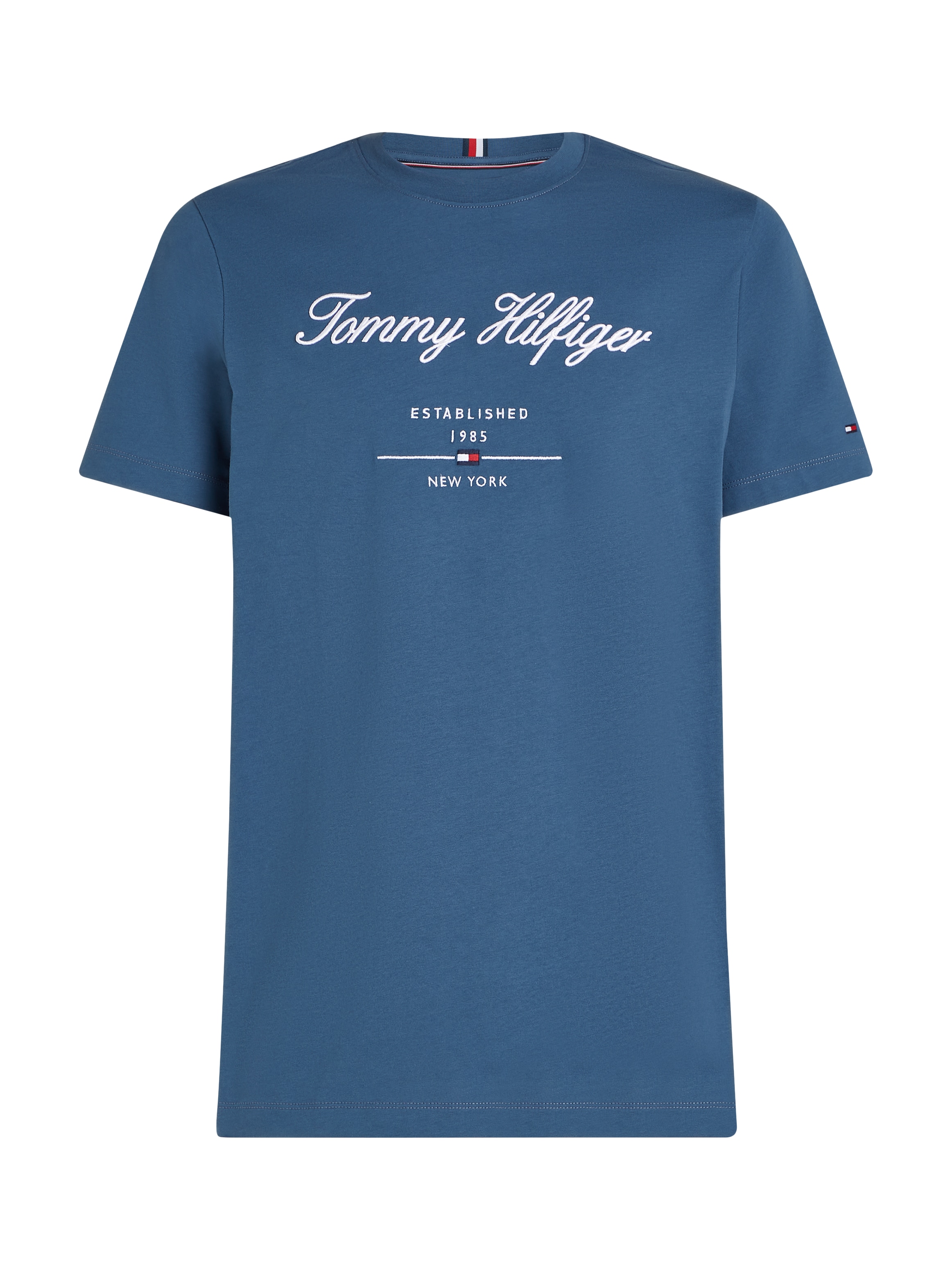 Tommy Hilfiger T-Shirt »SCRIPT LOGO TEE«, mit aufgesticktem Logo