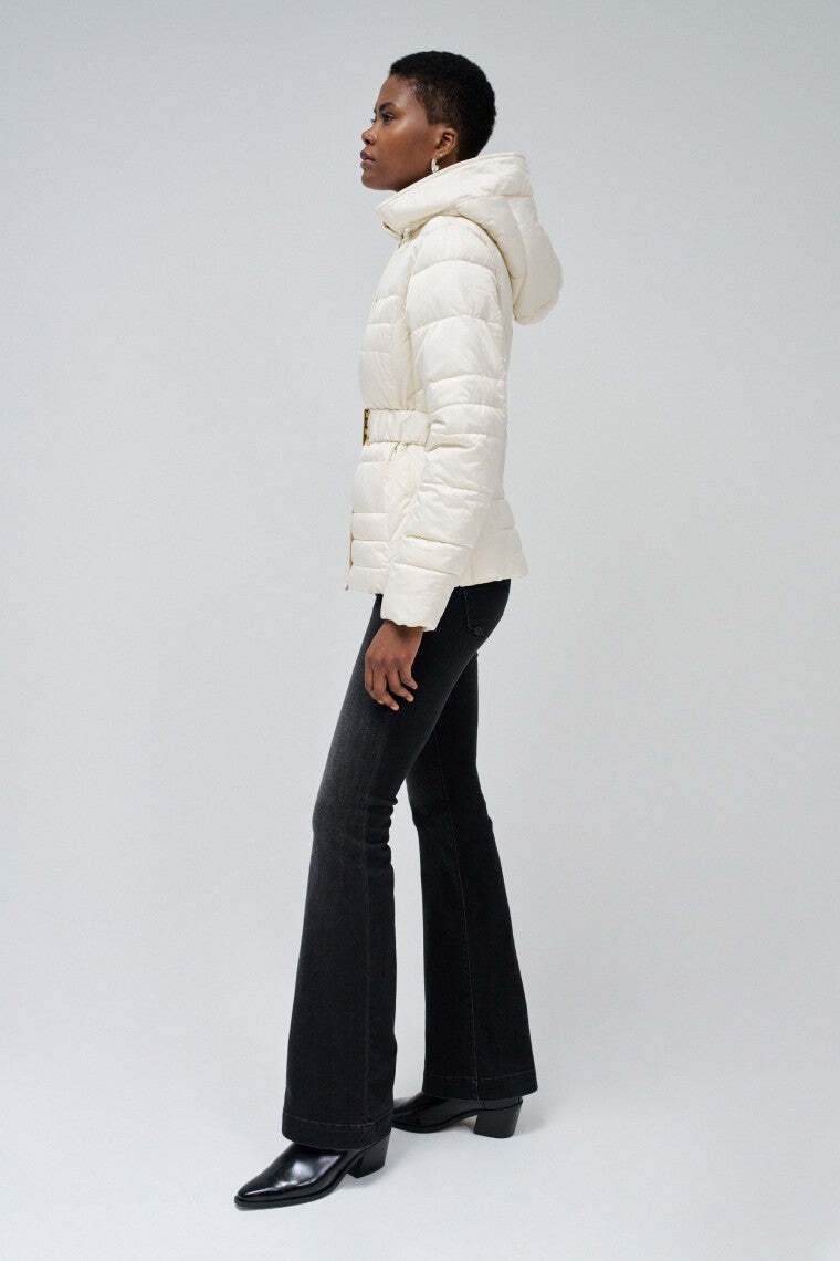 Salsa Steppjacke »Salsa Jeans Steppjacke Short Puffer Coat With Fur Hood«