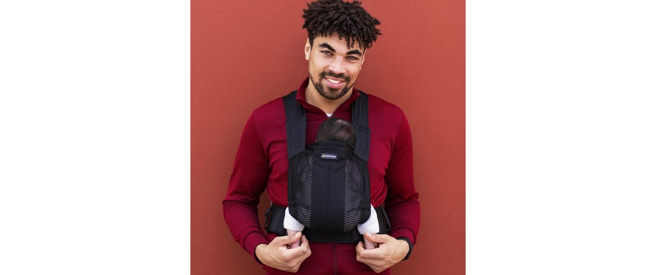 Bauchtrage »Minimonkey Baby Carrier Schwarz«