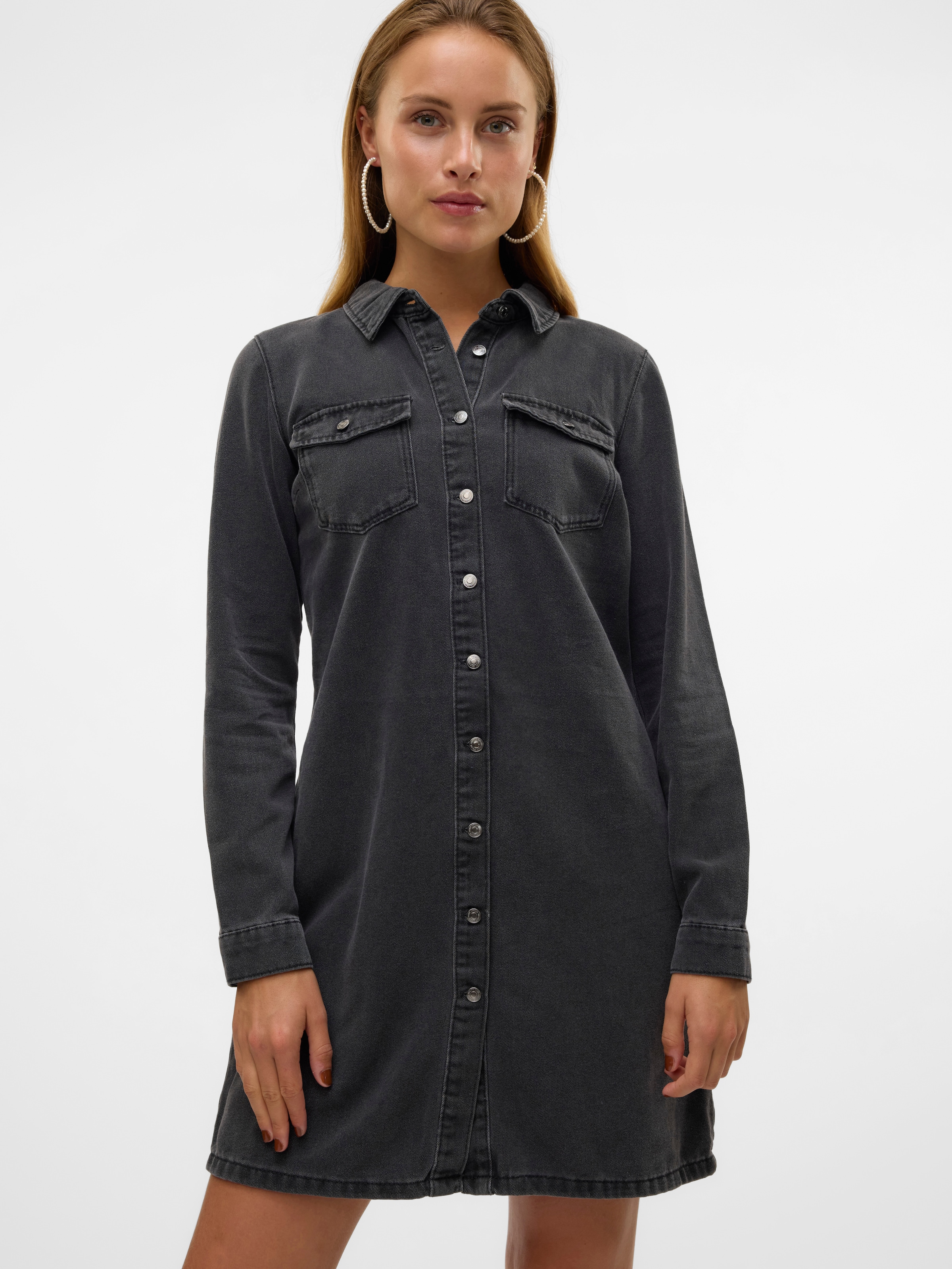 Vero Moda Jeanskleid »VMJENNIE LS SHORT DENIM DRESS GA NOOS«