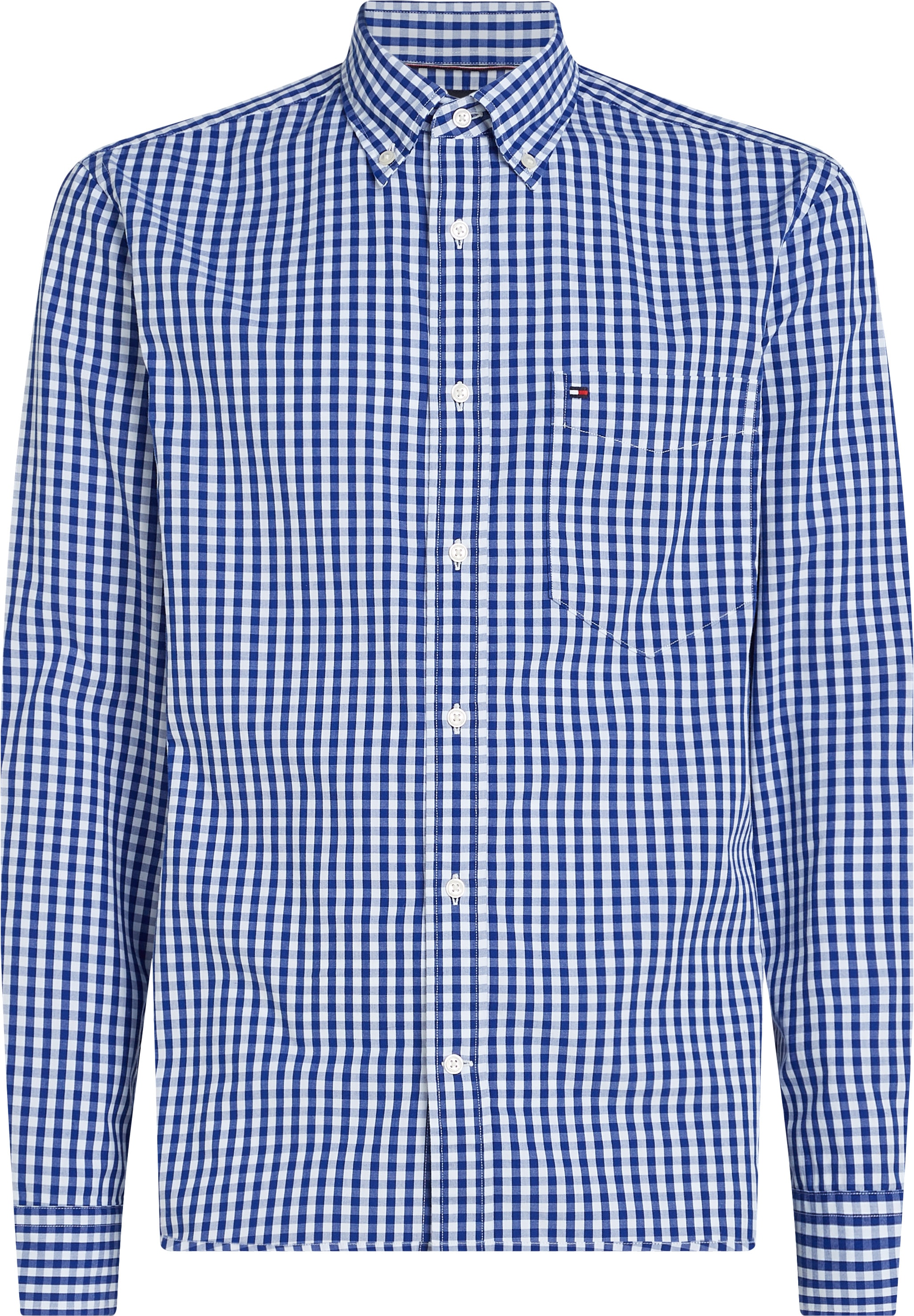 Tommy Hilfiger Langarmhemd »FLEX POPLIN GINGHAM SHIRT«