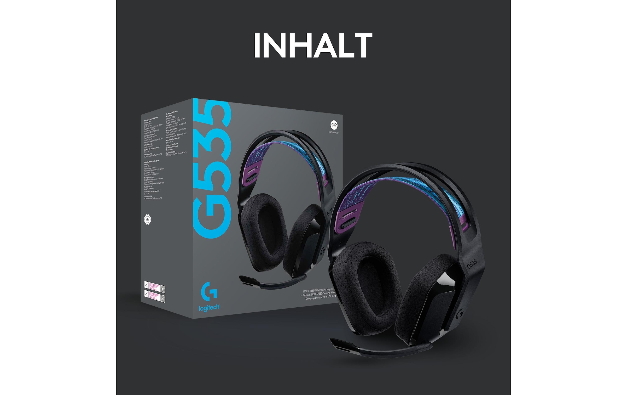 Logitech Gaming-Headset »G535 Lightspeed Gaming Headset«