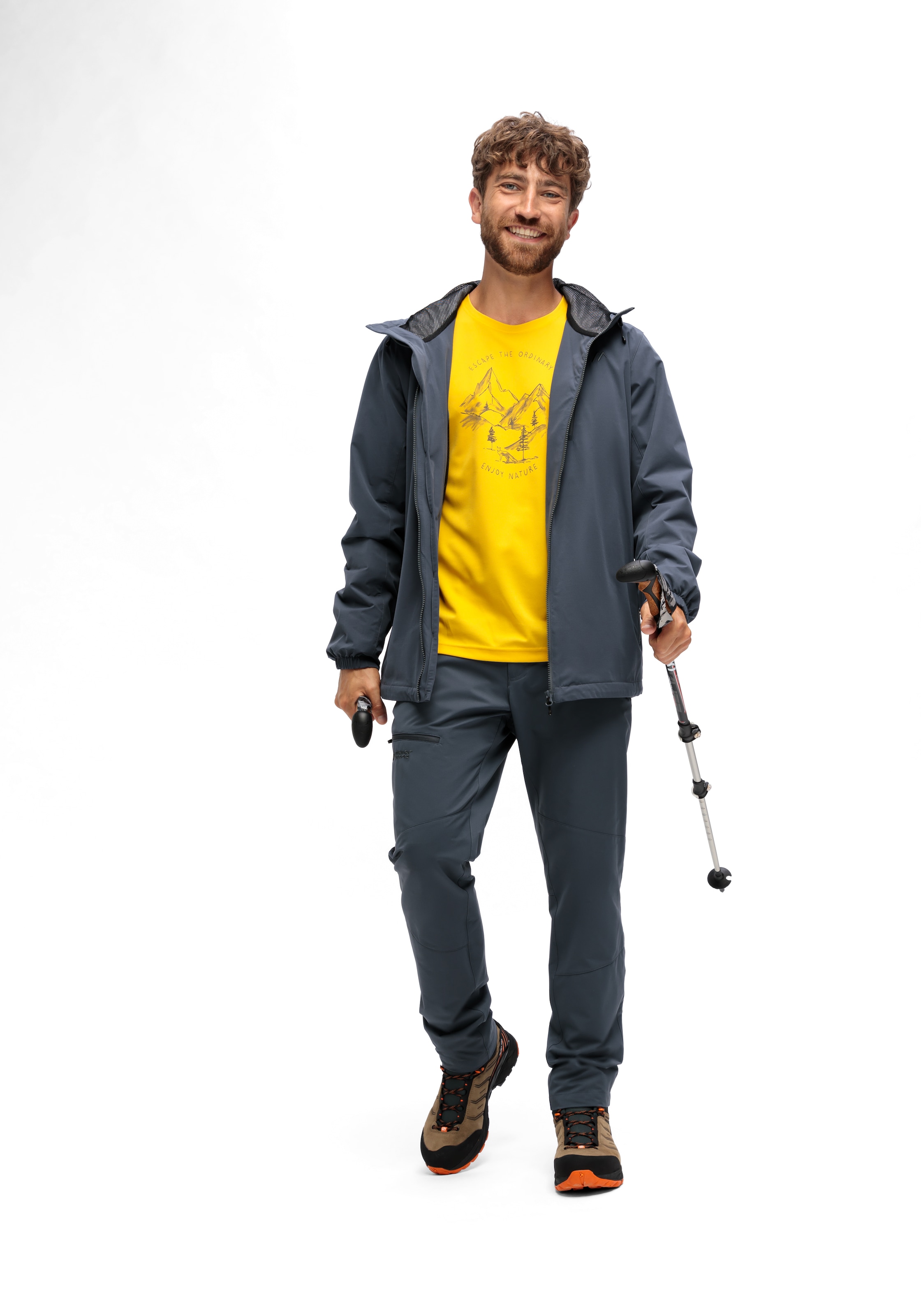 Maier Sports Outdoorjacke »ArorA Loop M«, Herren Jacke wasserdicht, Funktionsjacke 3 Taschen aussen + Innentasche