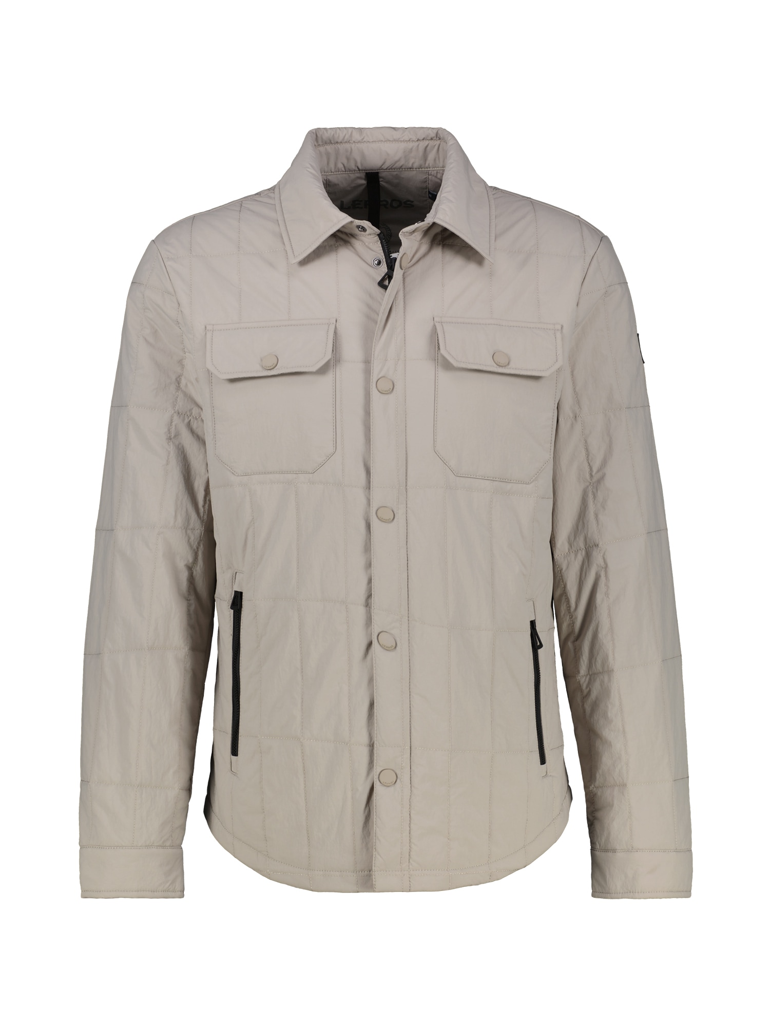 LERROS Hemdjacke »LERROS Overshirt-Jacke, leicht gefüttert«, ohne Kapuze, Wasserabweisend