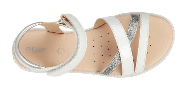 Geox Sandale »J SANDAL KARLY GIRL«, Sommerschuh, Klettschuh, Sandalette, mit Klettverschluss