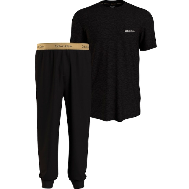 ❤ Calvin Klein Schlafanzug »S/S JOGGER SET«, (2 tlg.), mit schmalem Bein  kaufen im Jelmoli-Online Shop