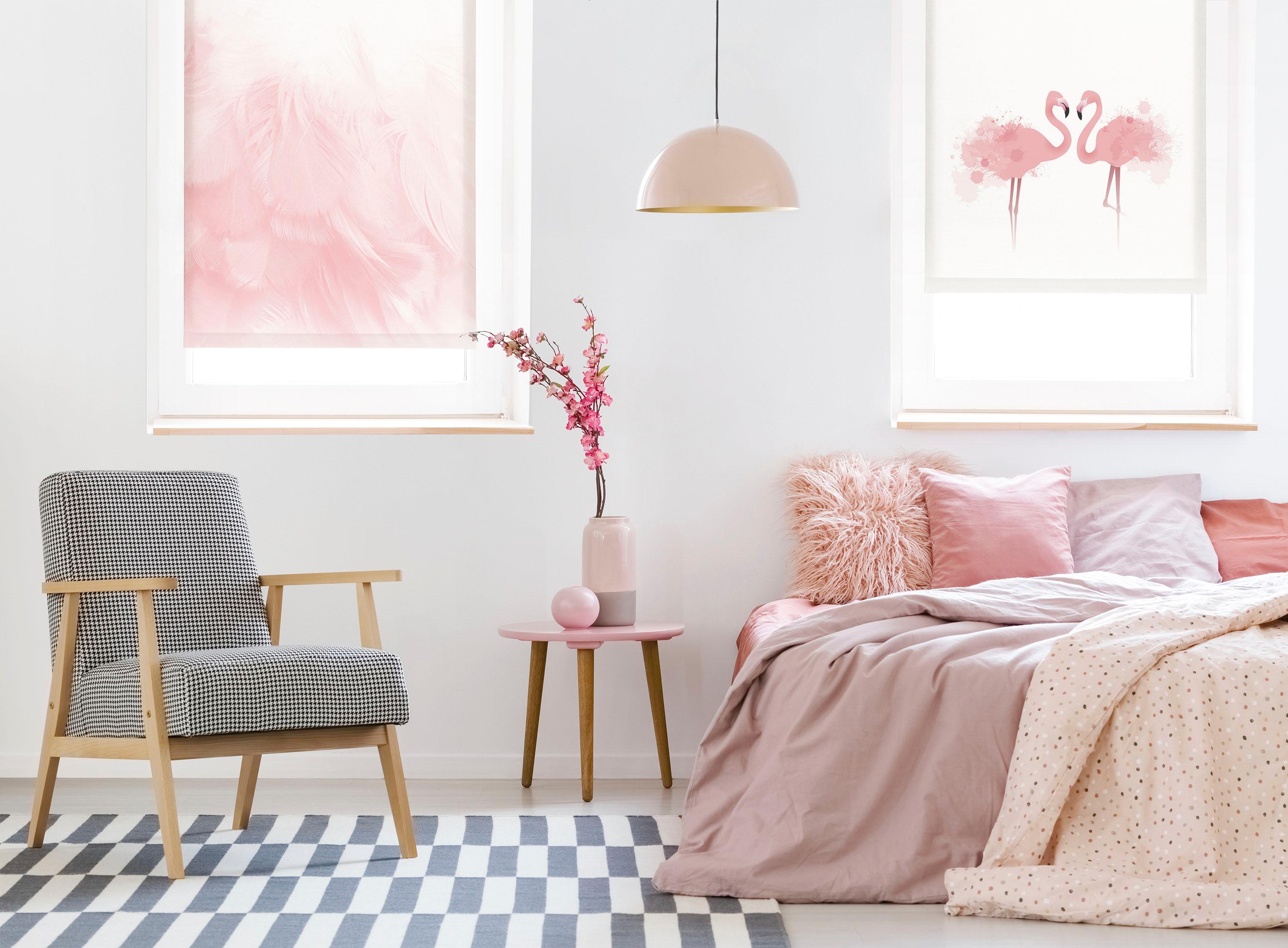 GARDINIA Seitenzugrollo »Easyfix Rollo Digiprint« blickdicht Sichtschutz ohne Bohren freihängend mit Weidenkätzchen Motiv