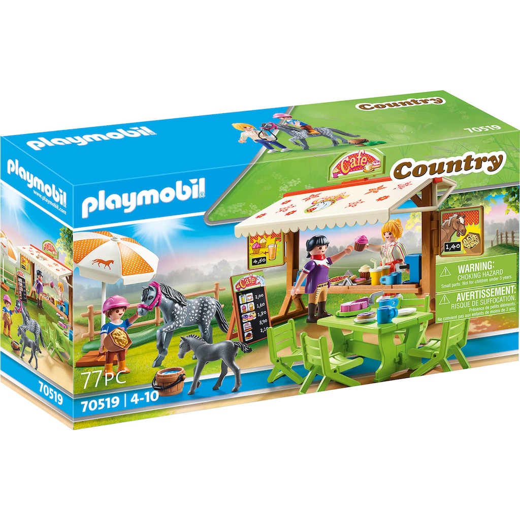 Playmobil® Konstruktions-Spielset »Pony-Café (70519), Country«, (77 St.)