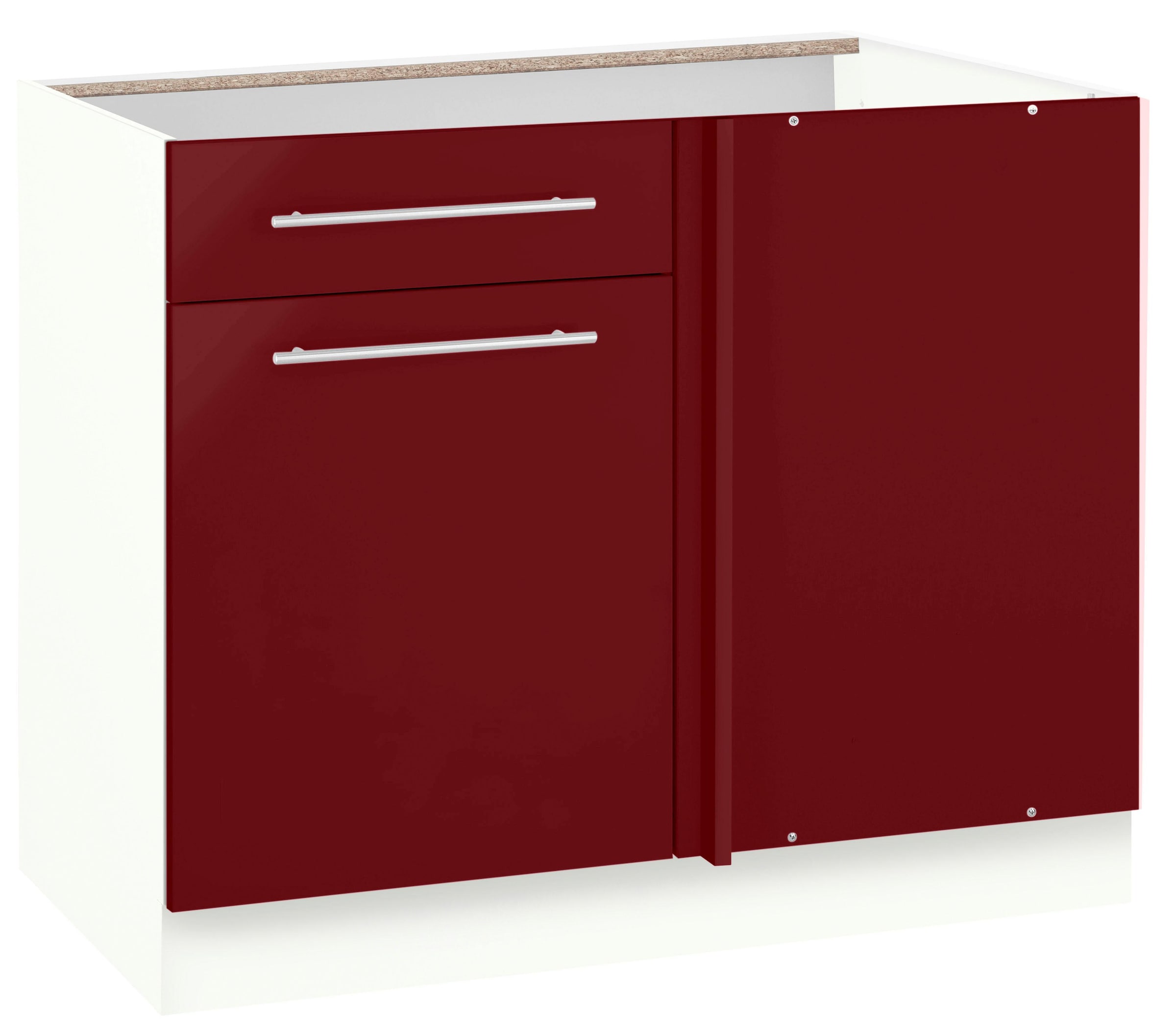 wiho Küchen Eckunterschrank »Flexi2«, Breite | Jelmoli-Versand online ohne bestellen Planungsmass cm, 100 110 cm, Arbeitsplatte