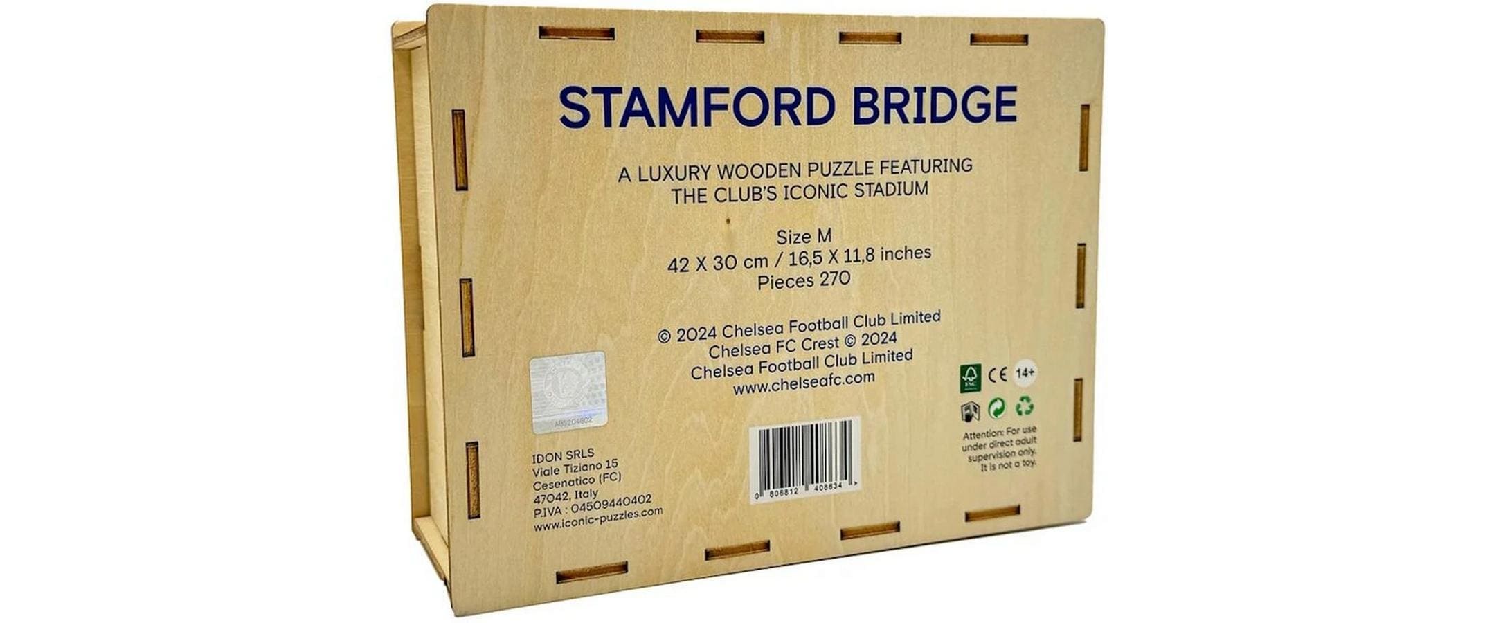 Puzzle »Iconic Chelesea FC – Stamford Bridge Stadium«, Holzart: Birke (Herkunftsland: China)