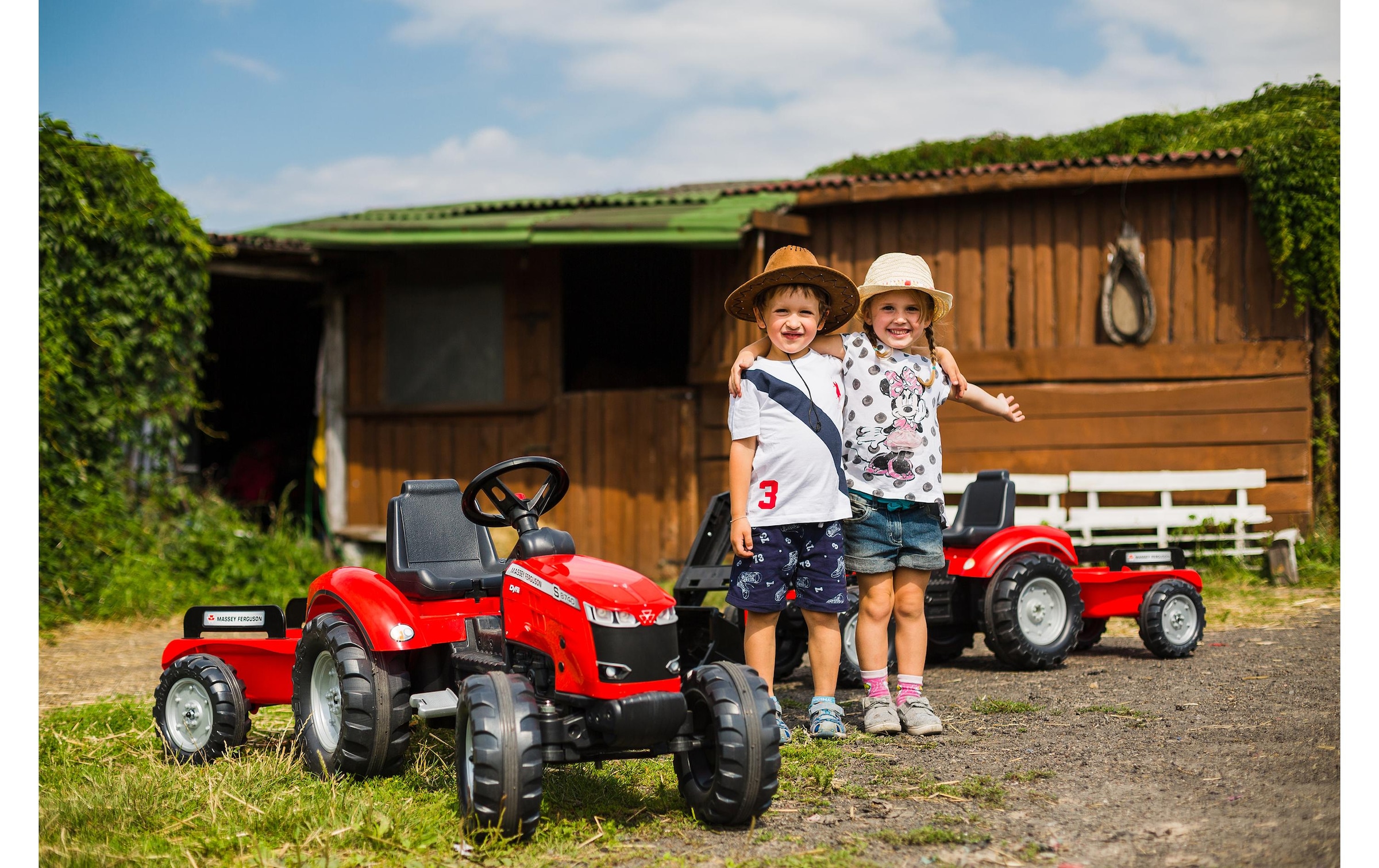 Falk Rutscherauto »Massey Ferguson Traktor + Anh. L«