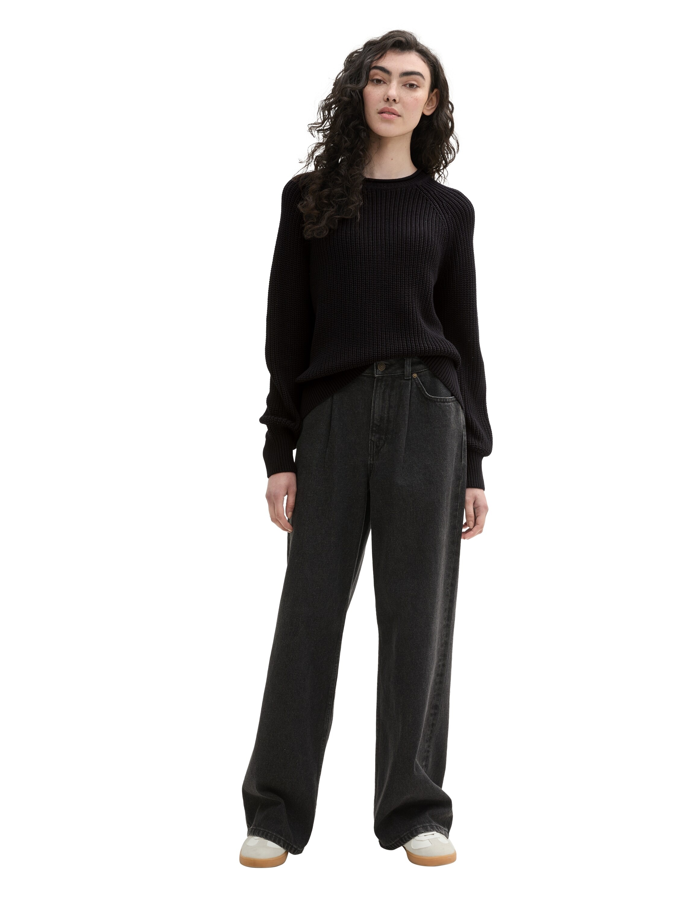 TOM TAILOR Denim Strickpullover, mit Strick-Struktur