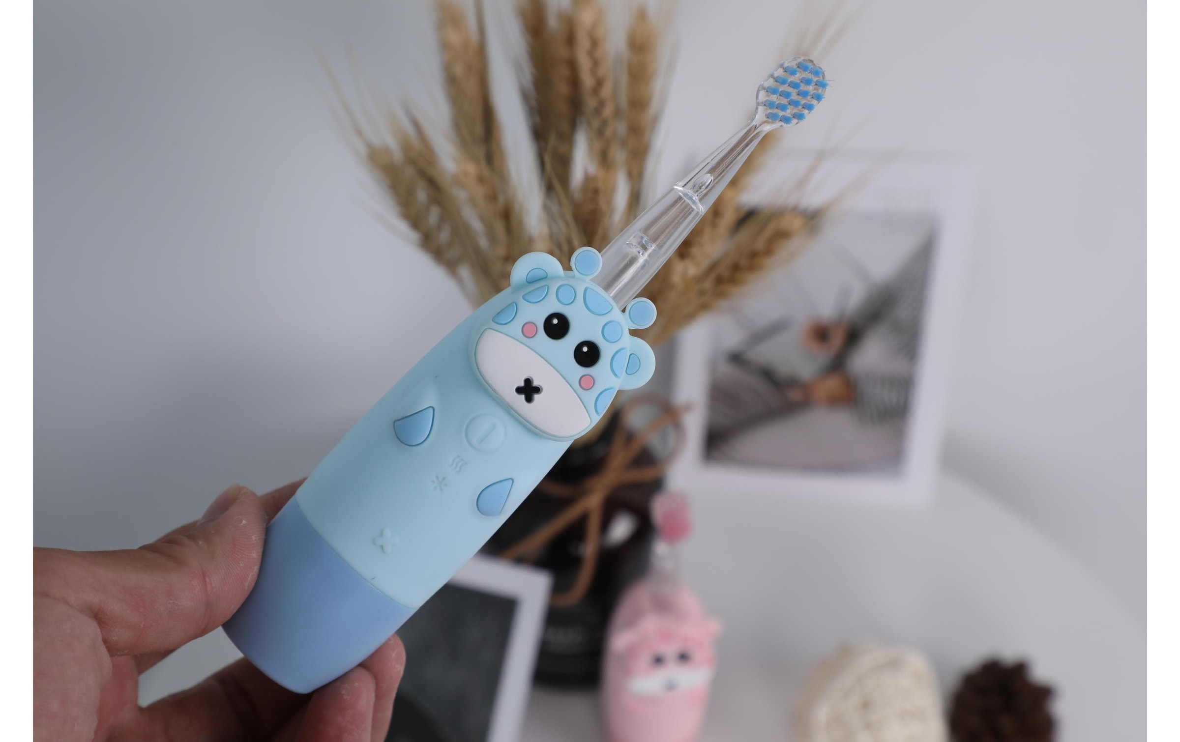 Elektrische Zahnbürste »innoGIO Sonic Giraffe Blau«