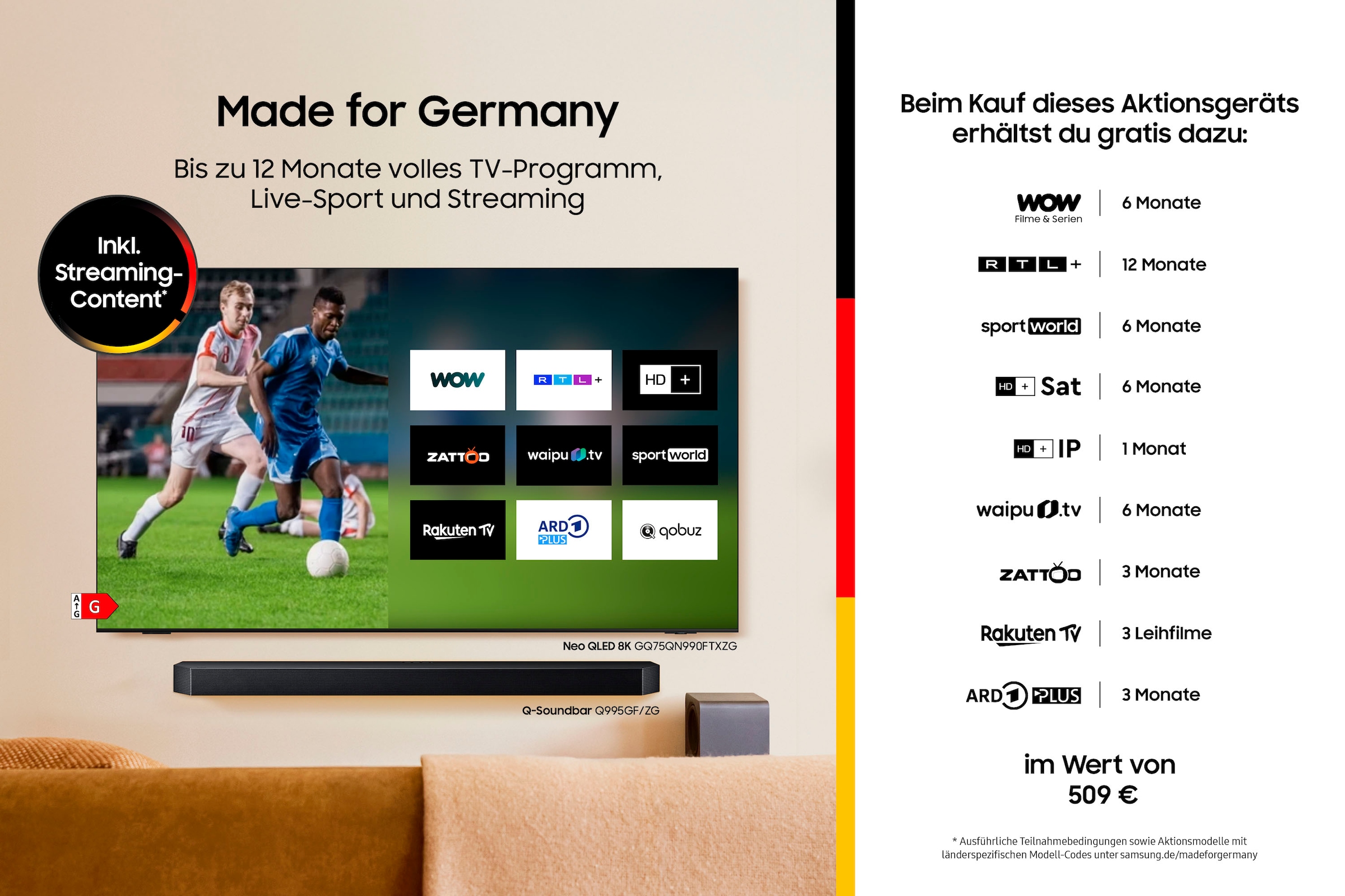 Samsung LED-Fernseher »GQ32LS03CBU«, 81,3 cm/32 Zoll, Full HD, Smart-TV