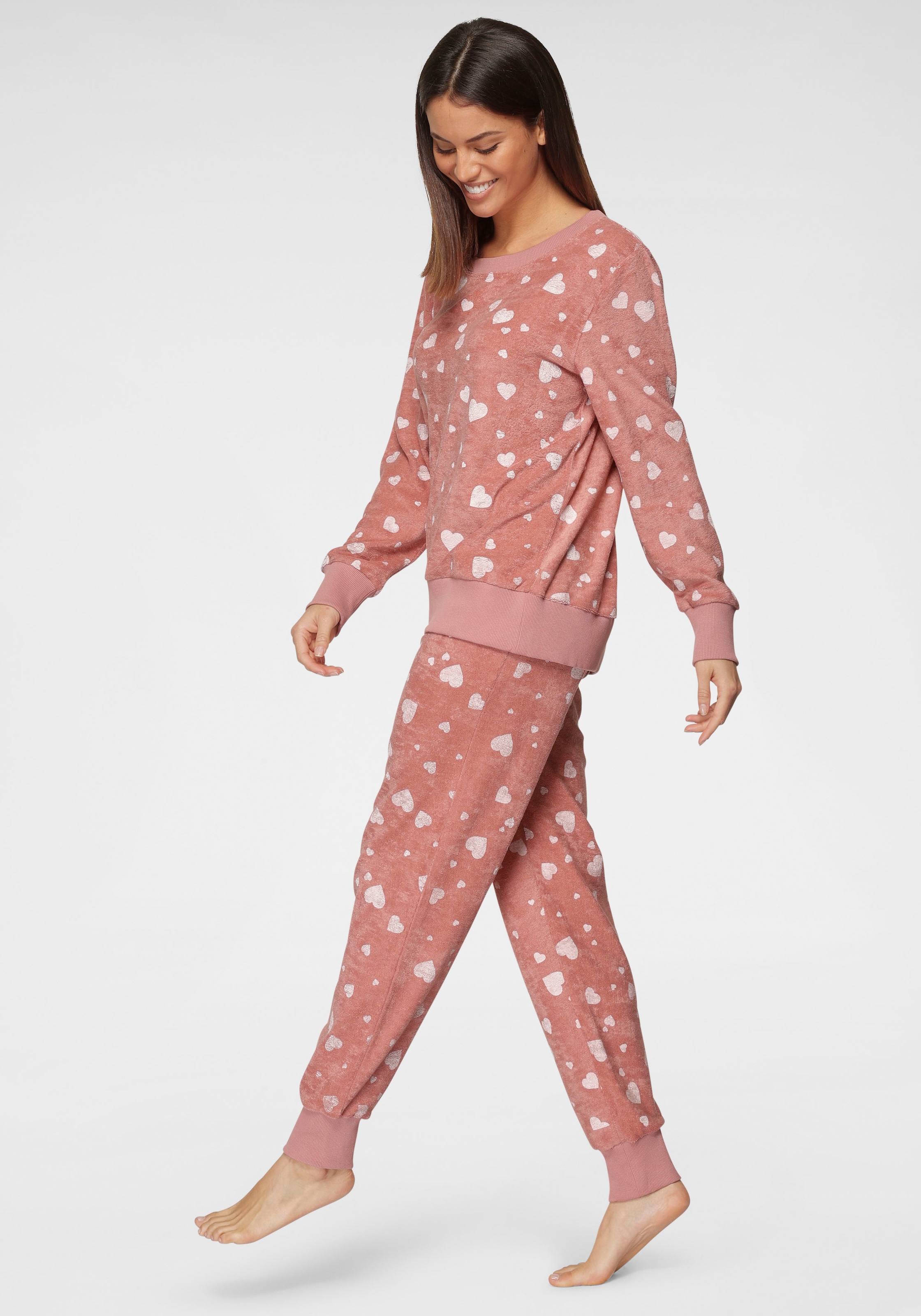 Vivance Dreams Pyjama, (2 tlg., 1 Stück), mit Alloverdruck online kaufen  bei Jelmoli-Versand Schweiz