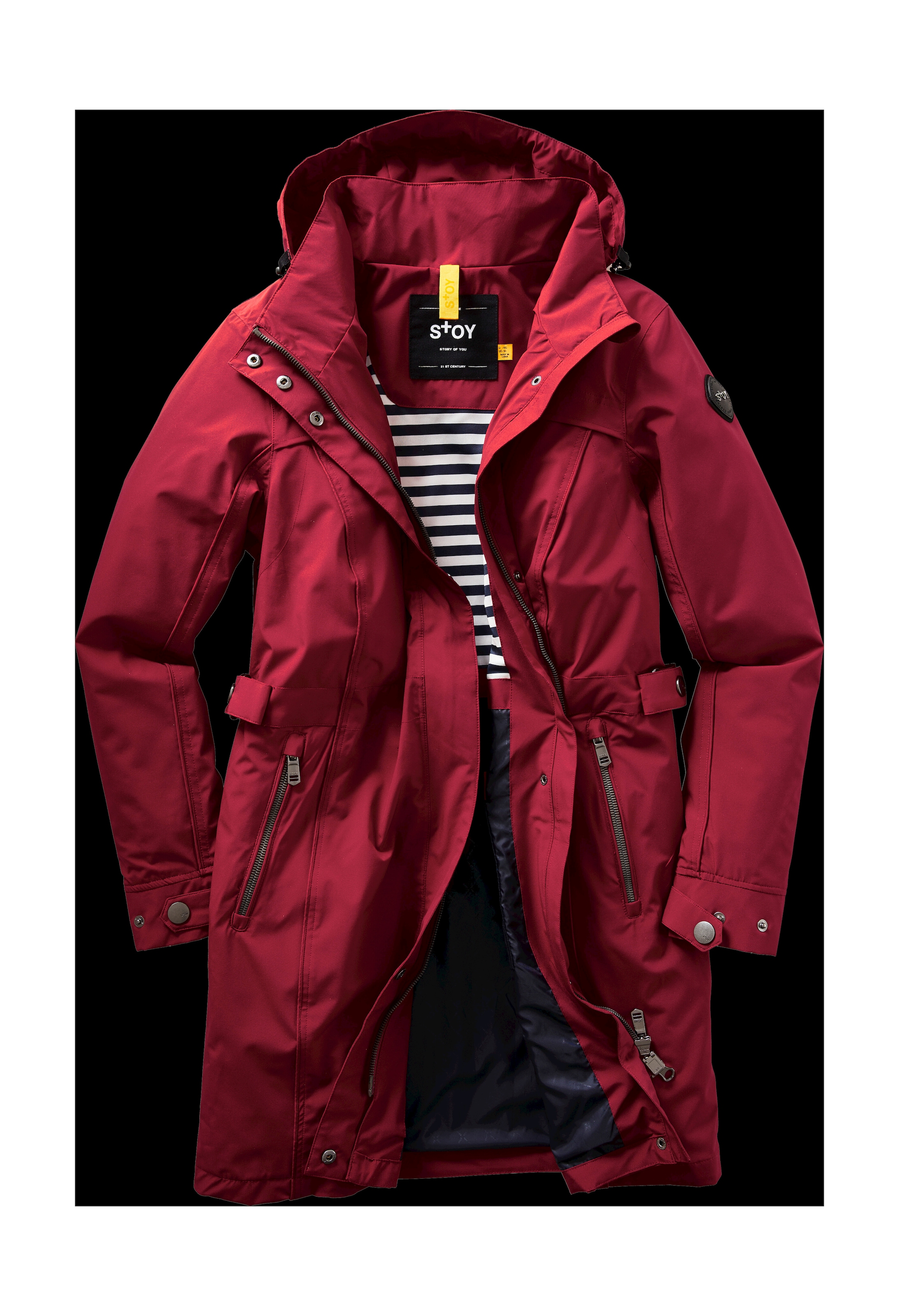 STOY Parka »Thiant WMN PRK C«, Stilvoller, wasserdichter STOY Parka mit regulierbarer Kapuze